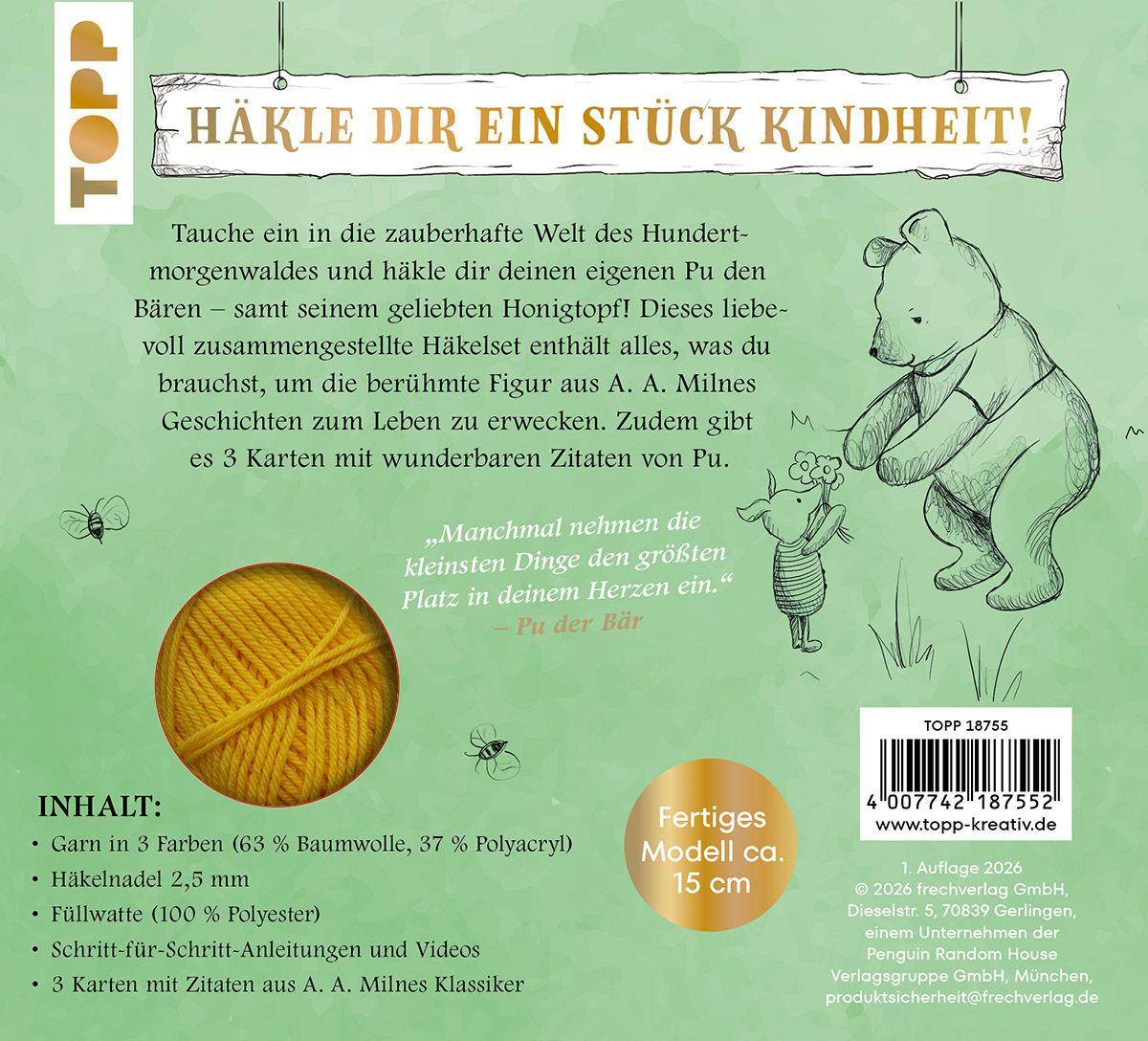 Beispielinhalt (Bild) Pu der Bär Häkelset