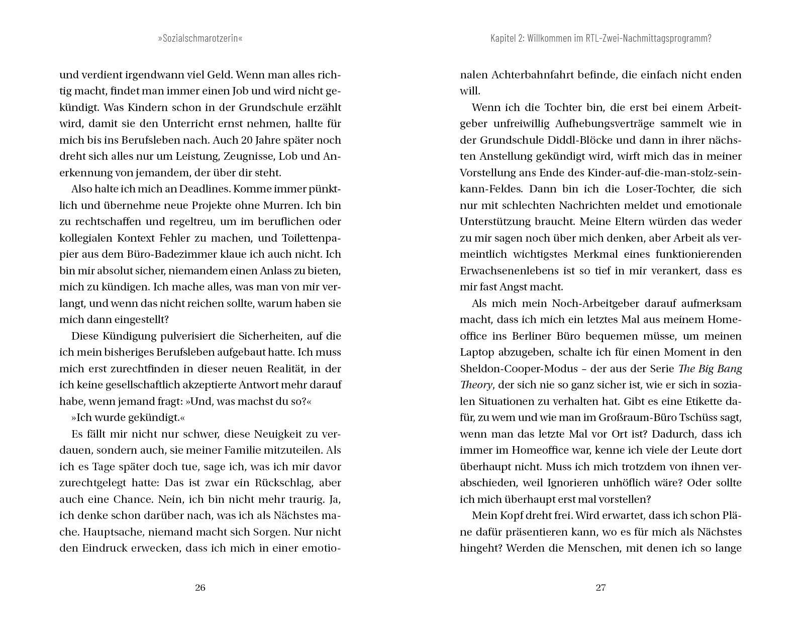 Beispielinhalt (Bild) 'Sozialschmarotzerin'