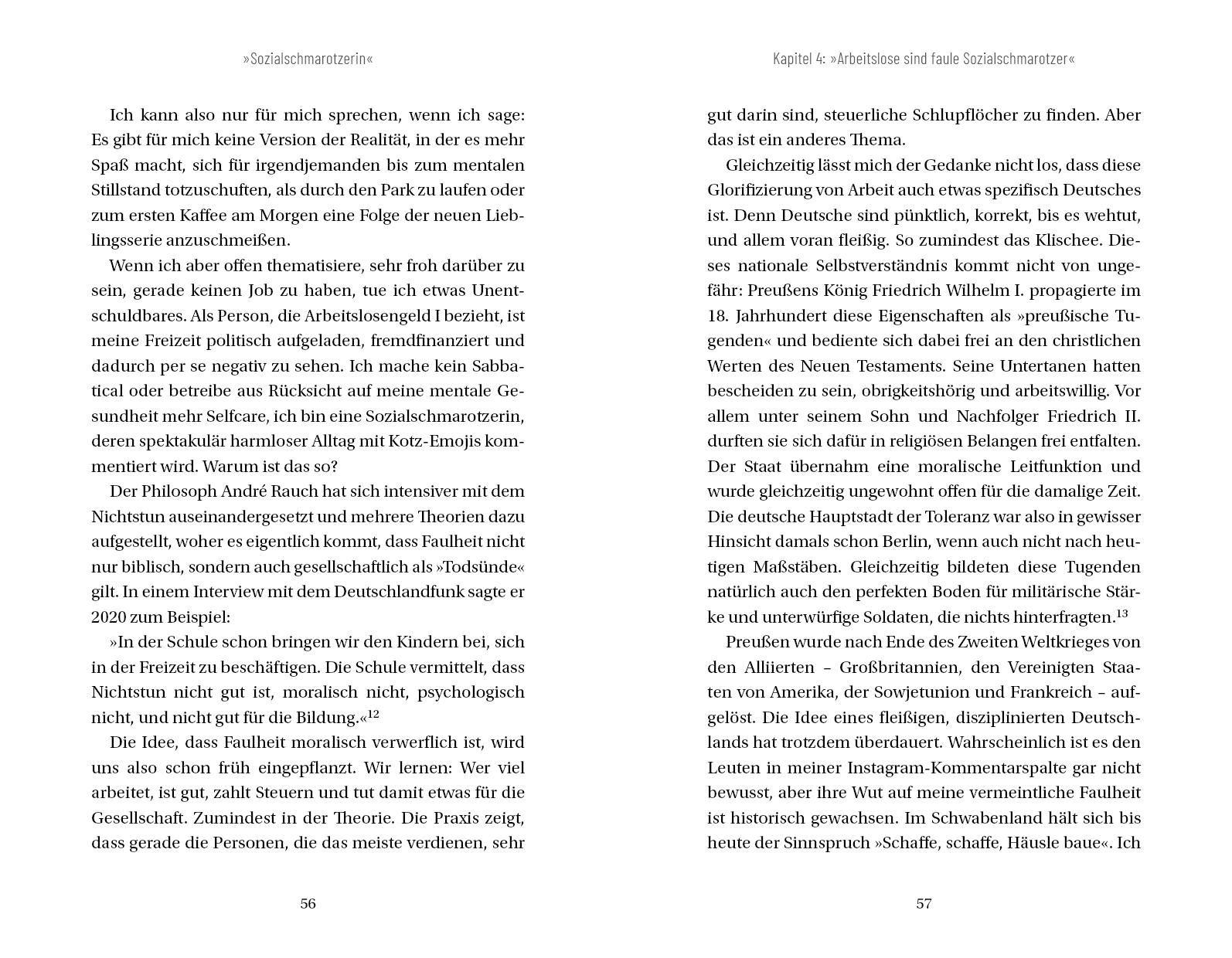 Beispielinhalt (Bild) 'Sozialschmarotzerin'