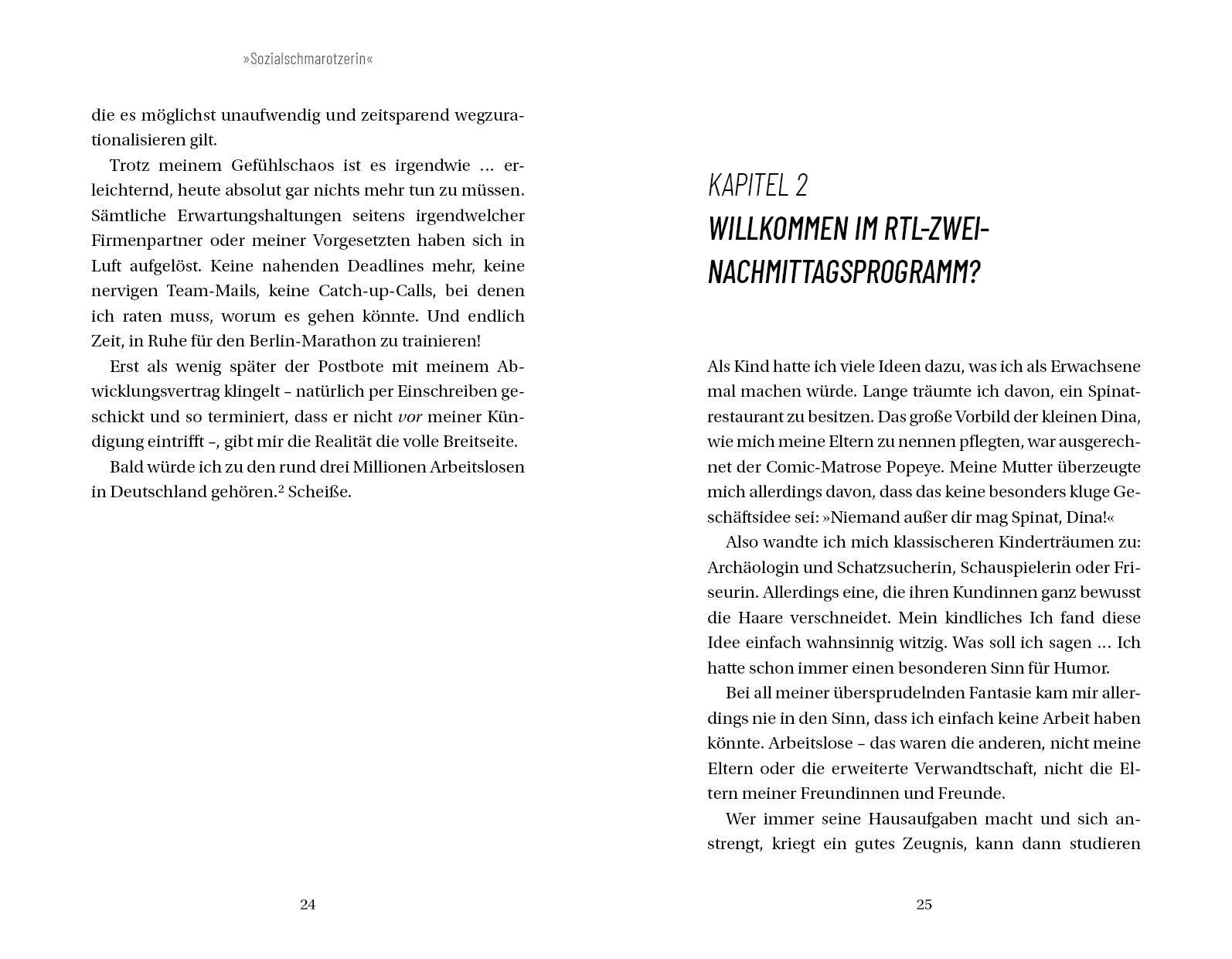 Beispielinhalt (Bild) 'Sozialschmarotzerin'