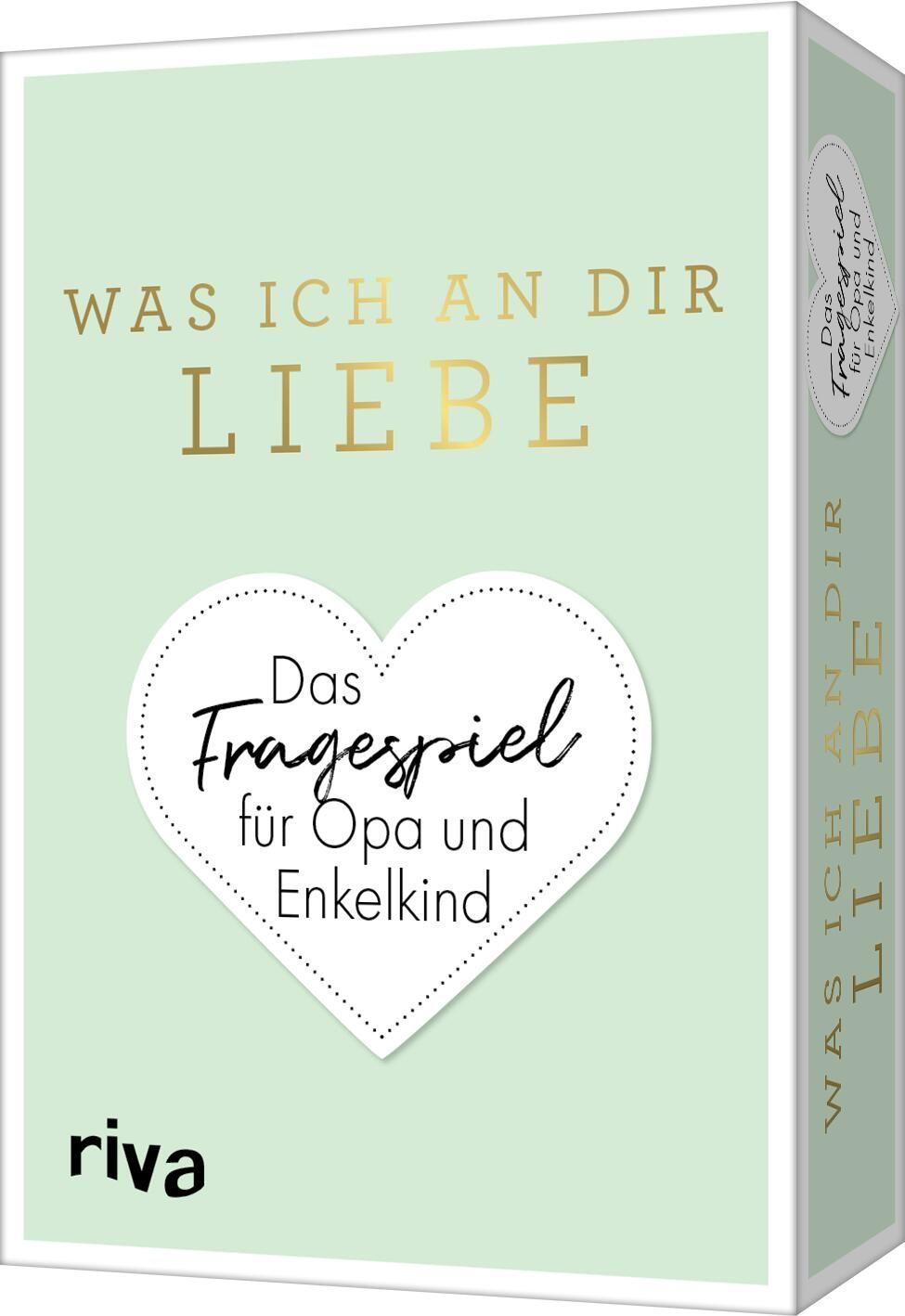 Vorderes Coverbild Was ich an dir liebe - Das Fragespiel für Opa und Enkelkind