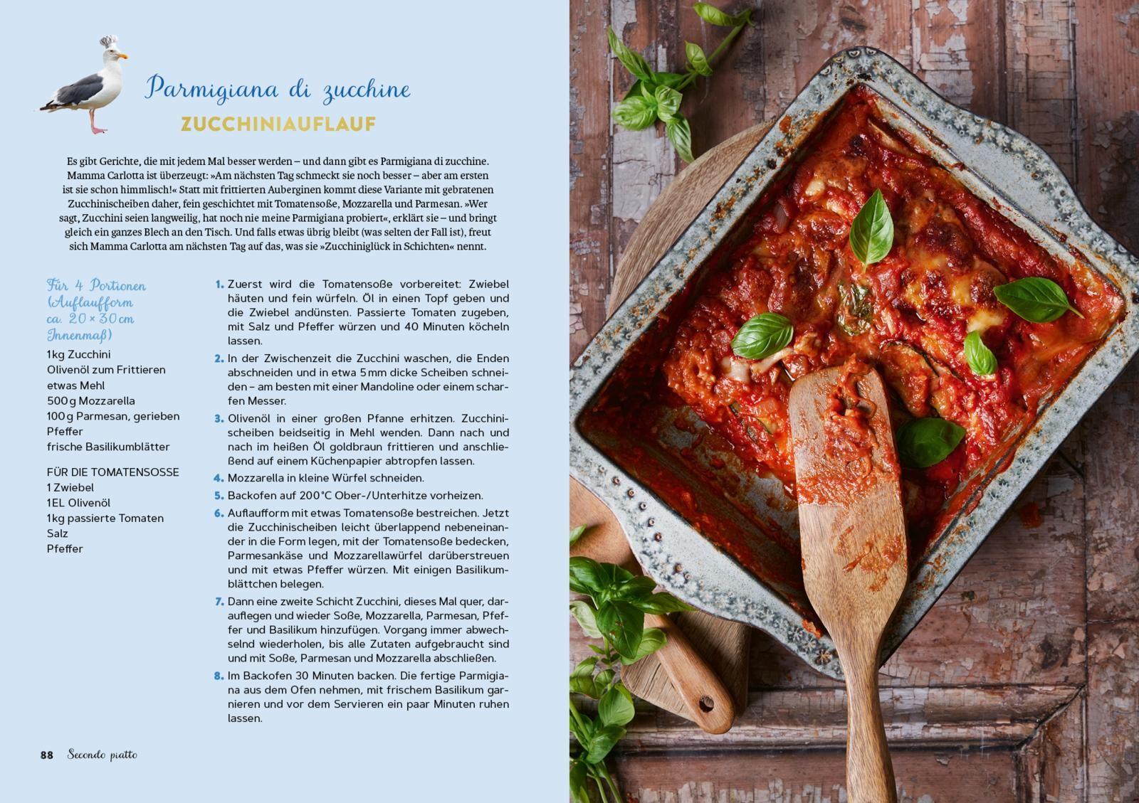 Beispielinhalt (Bild) Mamma Carlotta kocht