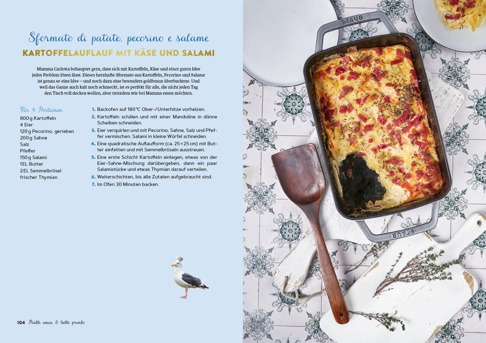 Beispielinhalt (Bild) Mamma Carlotta kocht