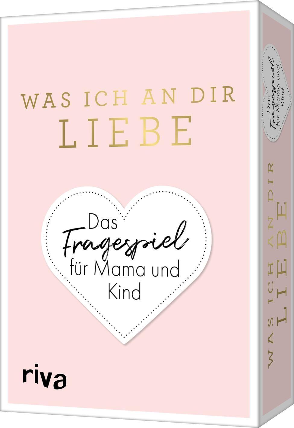 Vorderes Coverbild Was ich an dir liebe - Das Fragespiel für Mama und Kind