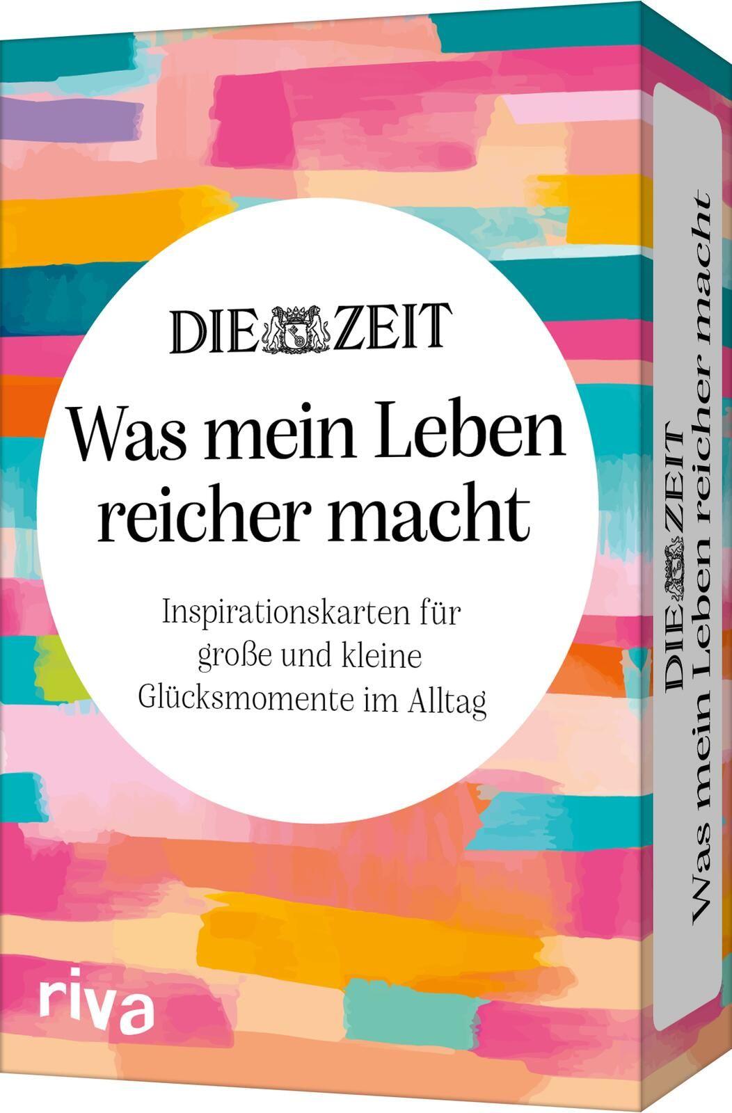 Vorderes Coverbild DIE ZEIT 'Was mein Leben reicher macht' - Inspirationskarten für große und kleine Glücksmomente im Alltag