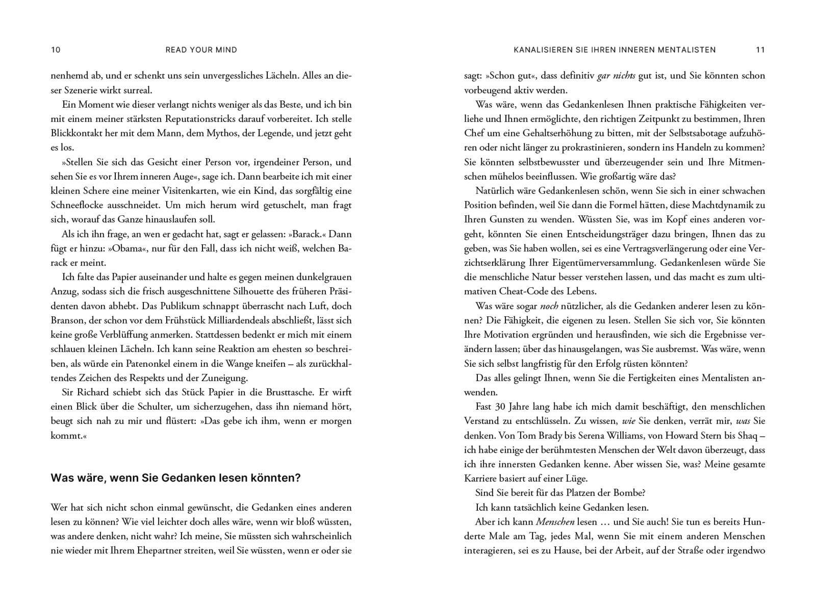 Beispielinhalt (Bild) Read Your Mind