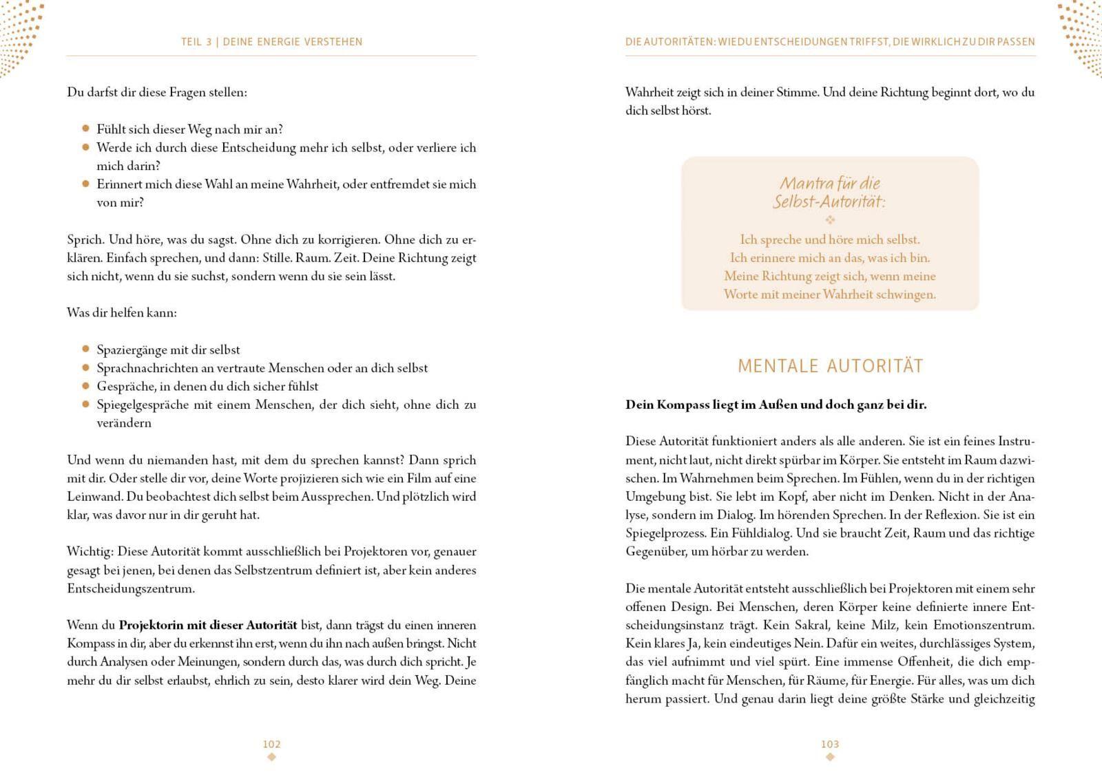 Beispielinhalt (Bild) Human Design: Zurück in deine Energie