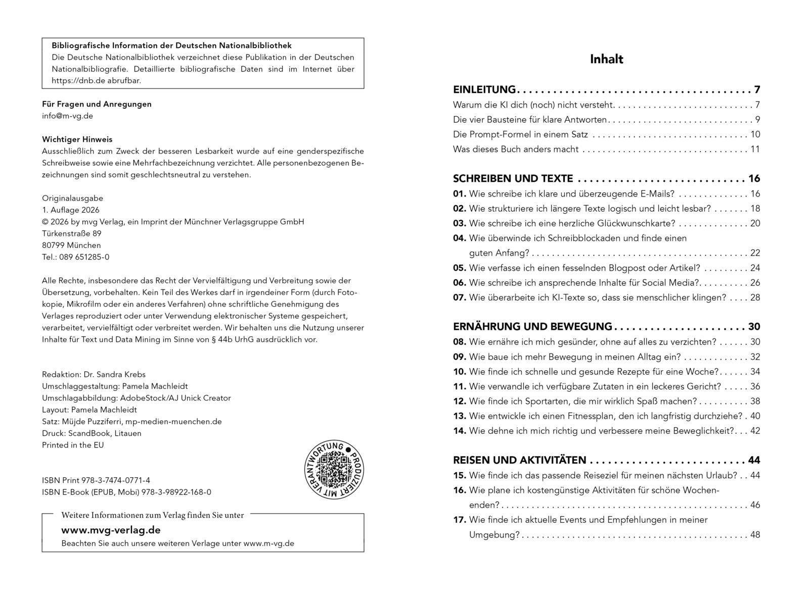 Beispielinhalt (Bild) Clever gefragt, prompt gelöst - die 77 besten Fragen an ChatGPT & Co.