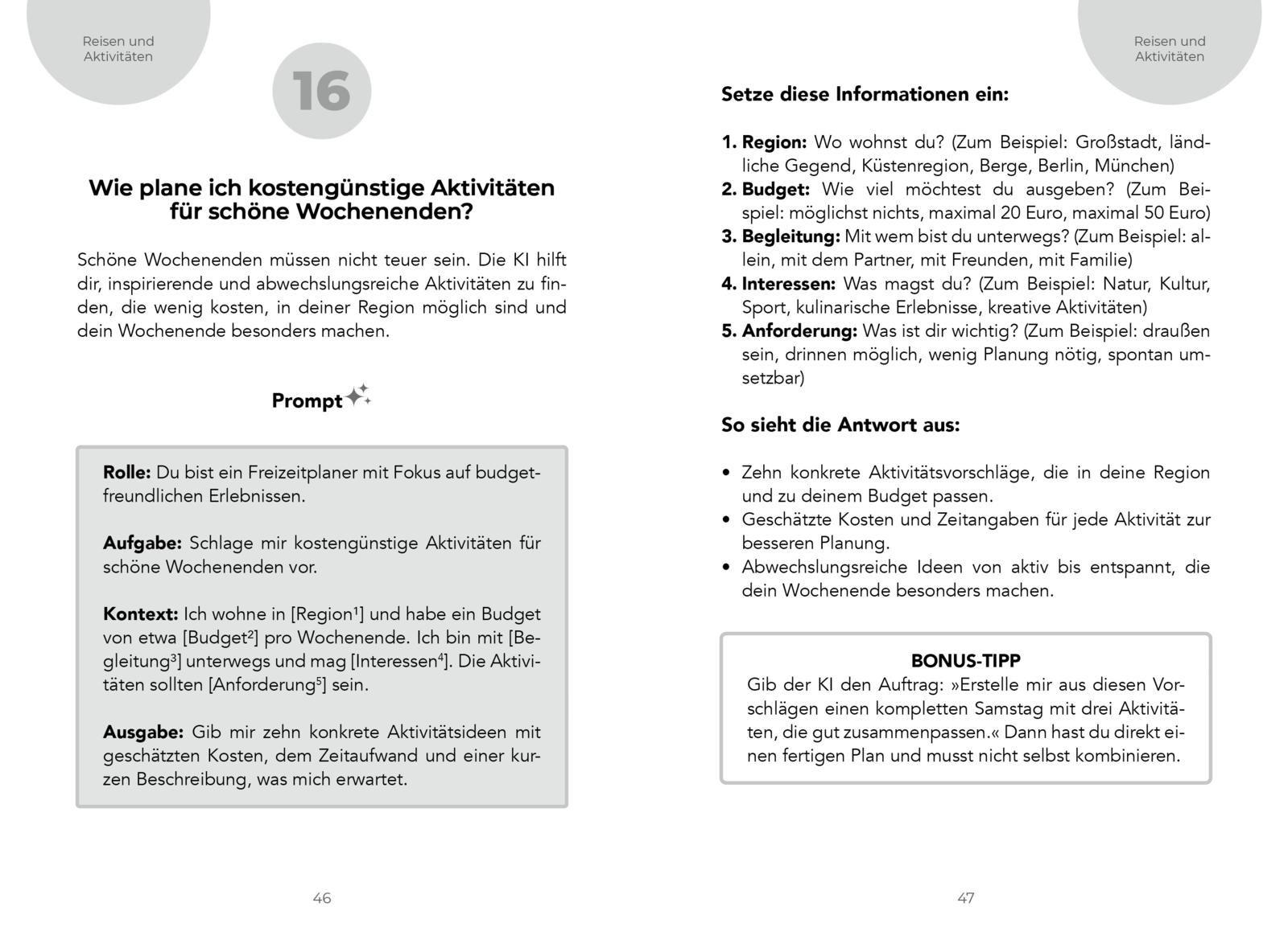 Beispielinhalt (Bild) Clever gefragt, prompt gelöst - die 77 besten Fragen an ChatGPT & Co.