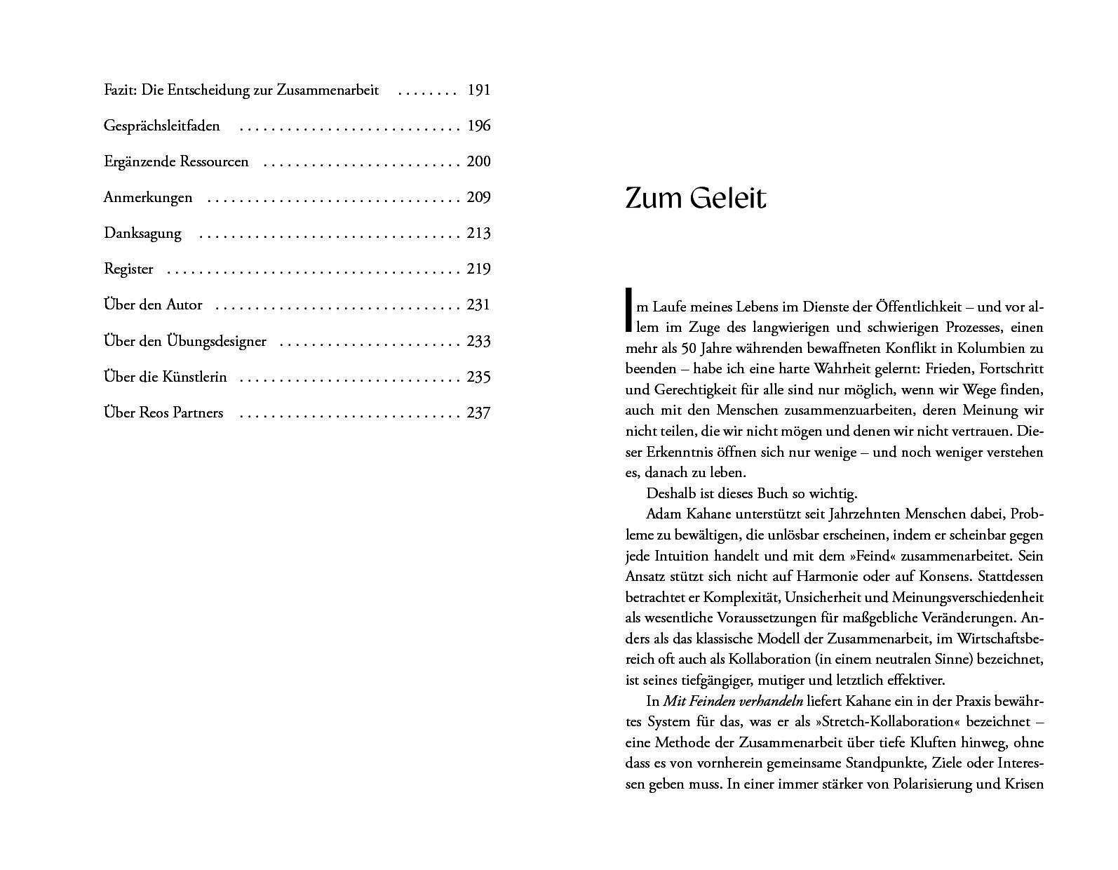 Beispielinhalt (Bild) Mit Feinden verhandeln