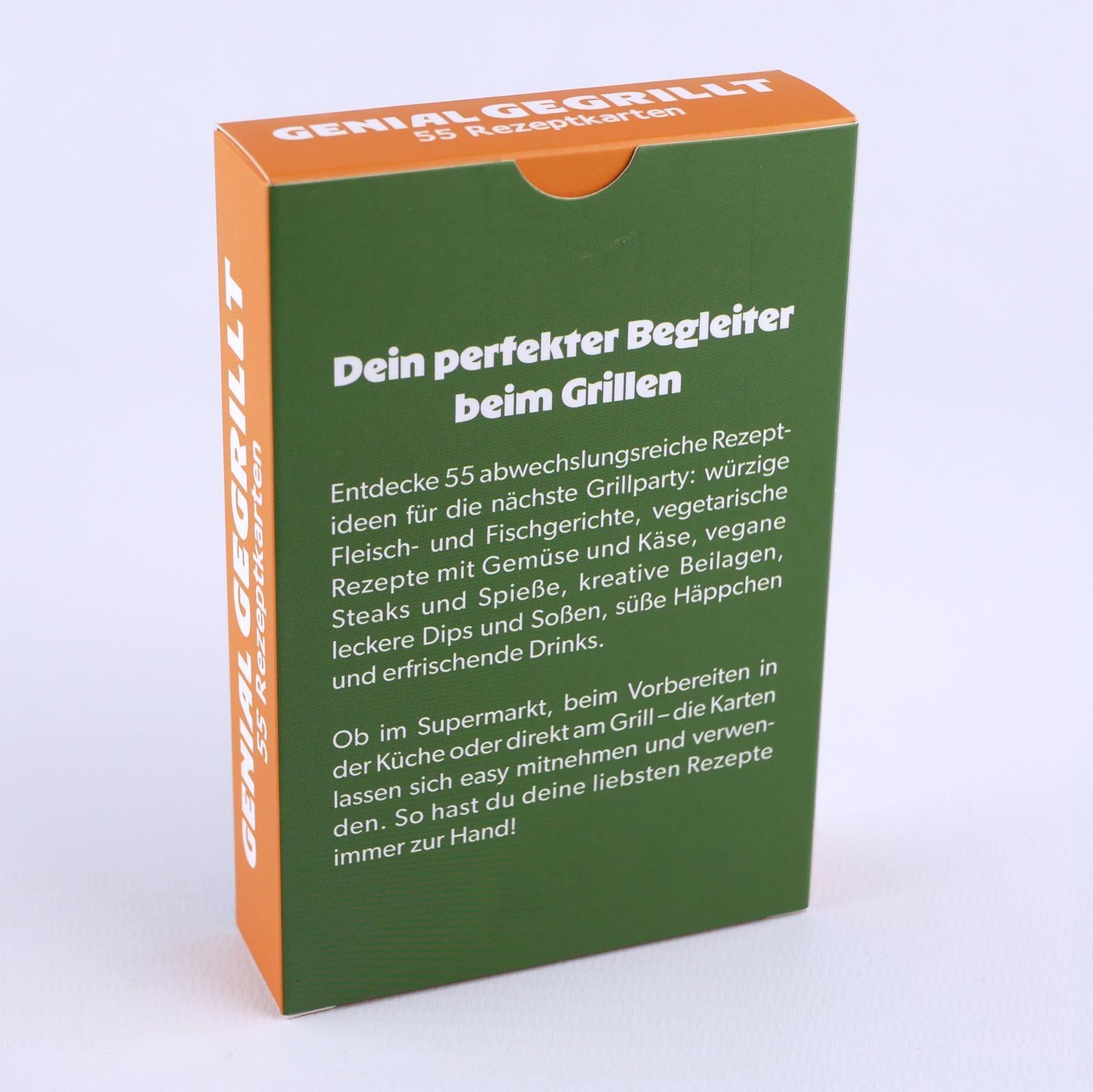 Beispielinhalt (Bild) Genial gegrillt - 55 Rezeptkarten