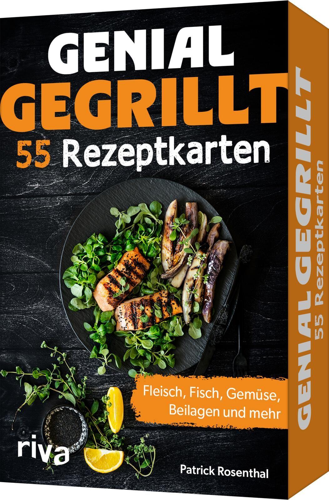 Vorderes Coverbild Genial gegrillt - 55 Rezeptkarten