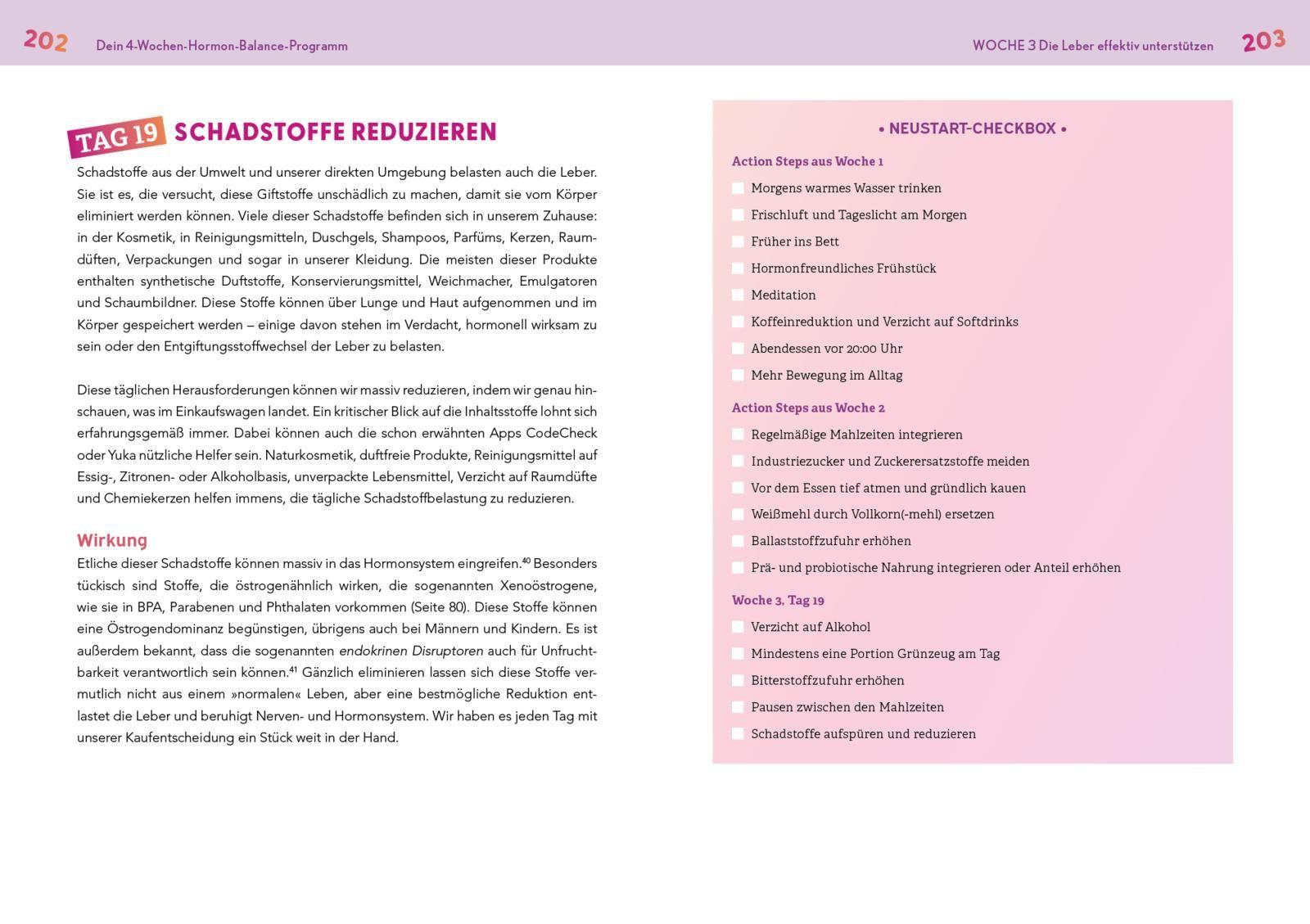 Beispielinhalt (Bild) Neustart für die Hormone