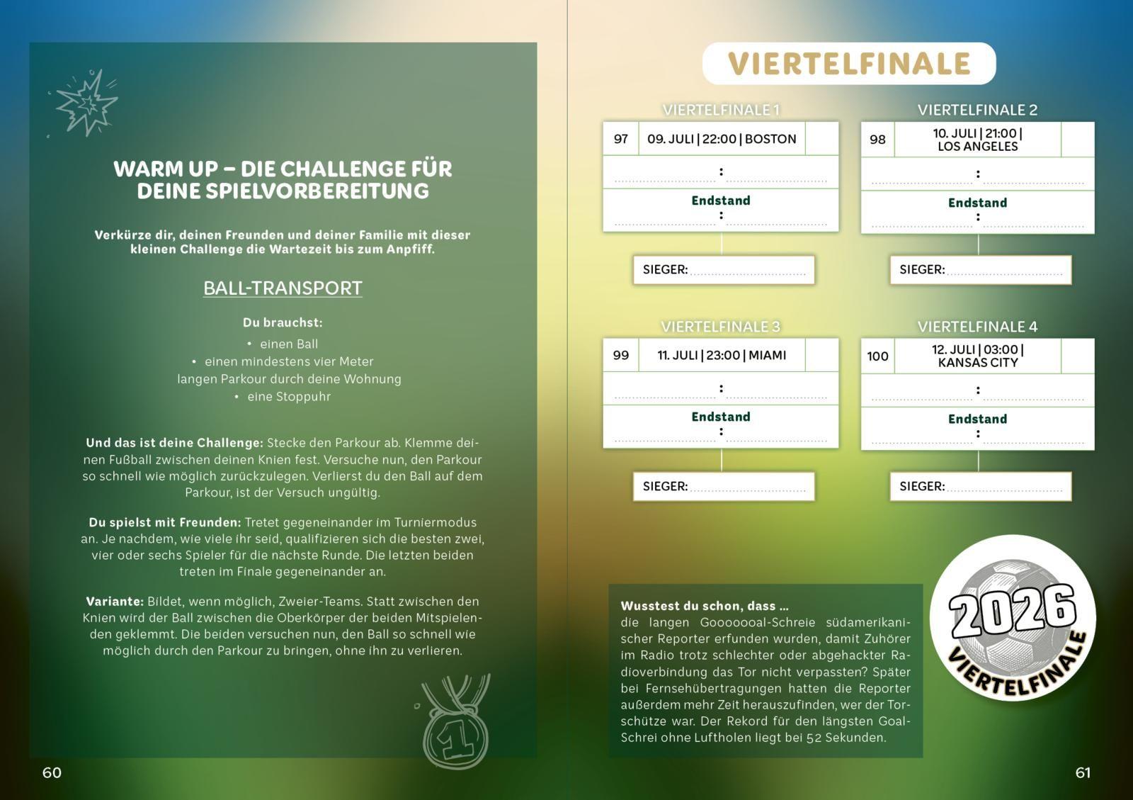 Beispielinhalt (Bild) WM-Fieber 2026 - Das große Mitmachbuch