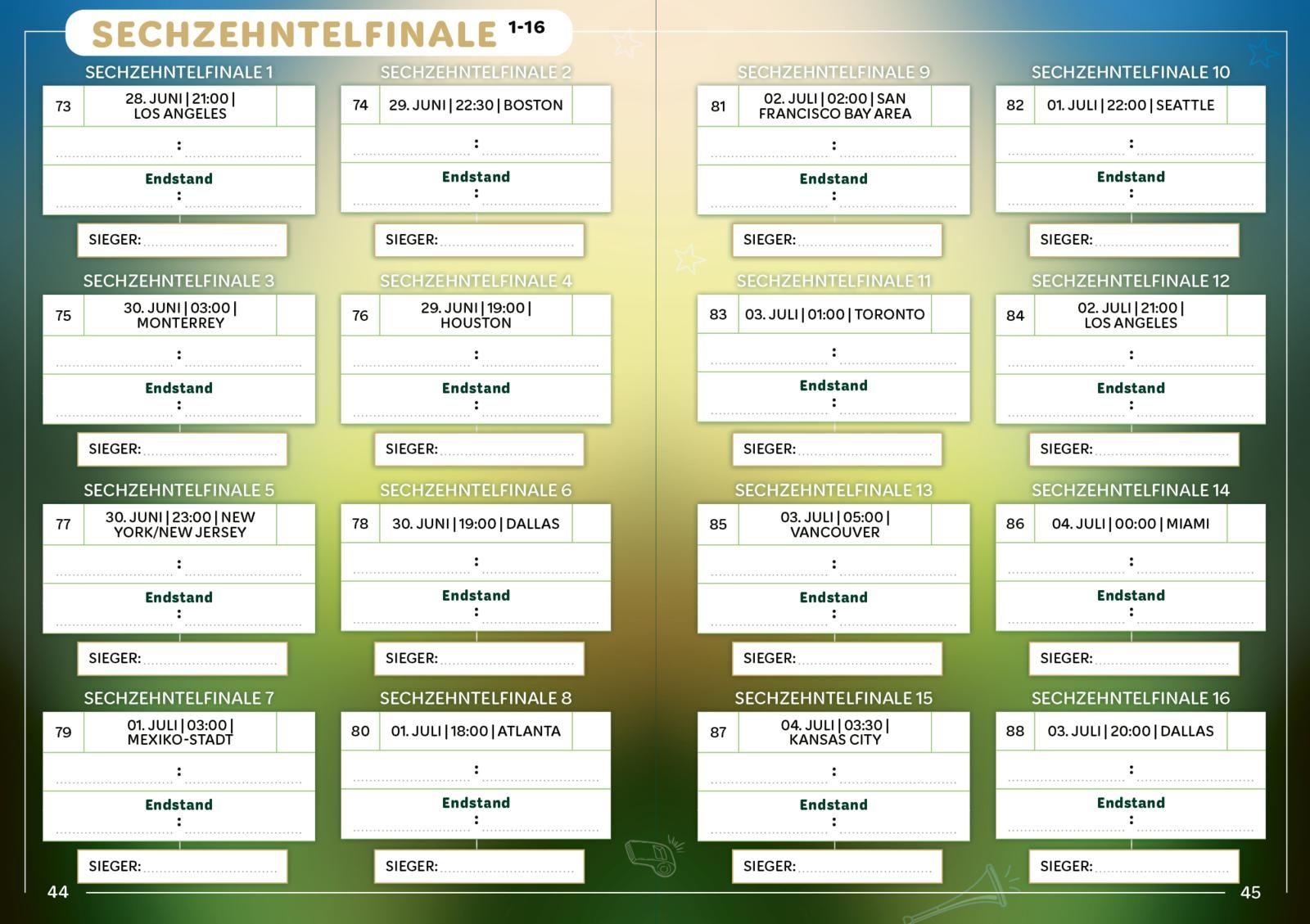 Beispielinhalt (Bild) WM-Fieber 2026 - Das große Mitmachbuch