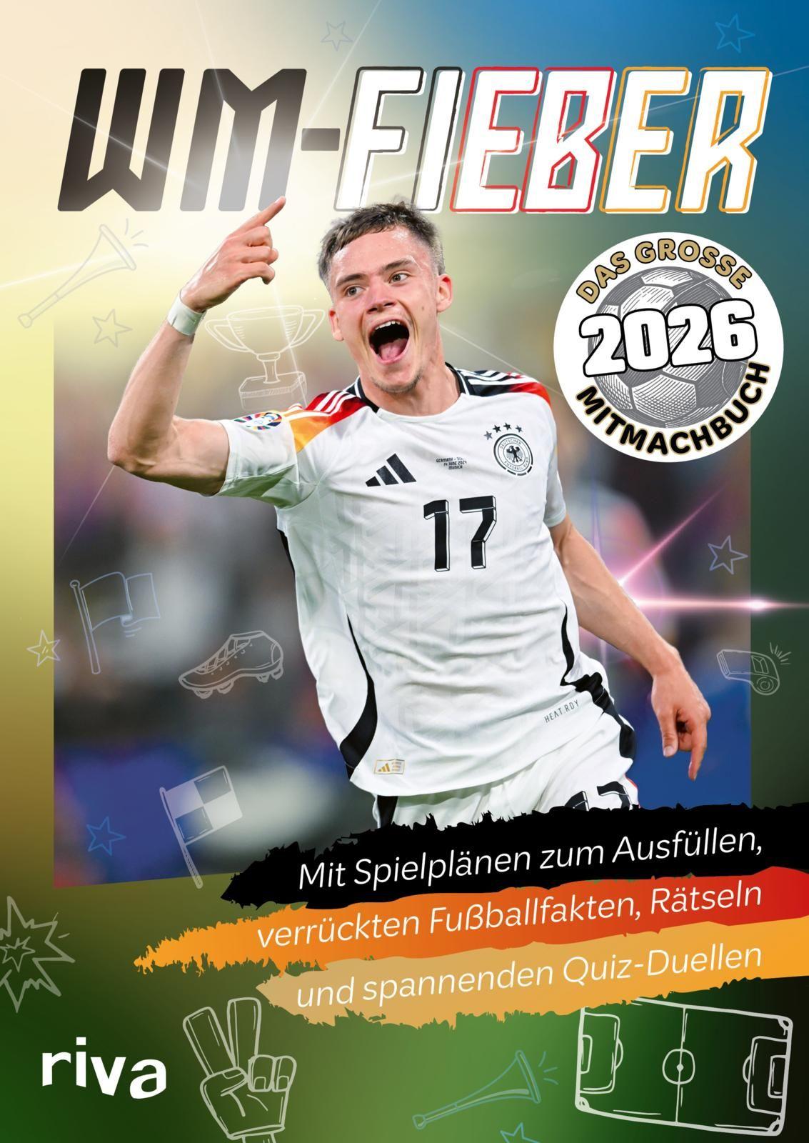 Vorderes Coverbild WM-Fieber 2026 - Das große Mitmachbuch