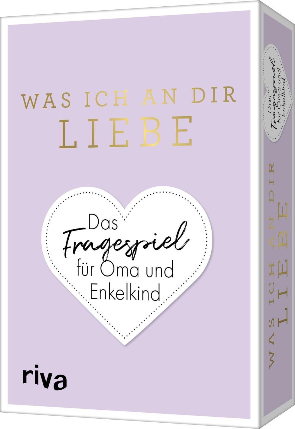 Vorderes Coverbild Was ich an dir liebe - Das Fragespiel für Oma und Enkelkind
