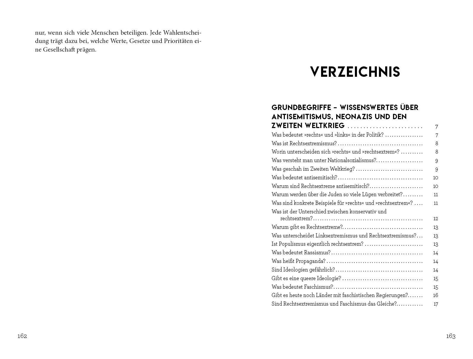 Beispielinhalt (Bild) Erklärs mir, als wäre ich 5 - Rechtsextremismus und Faschismus
