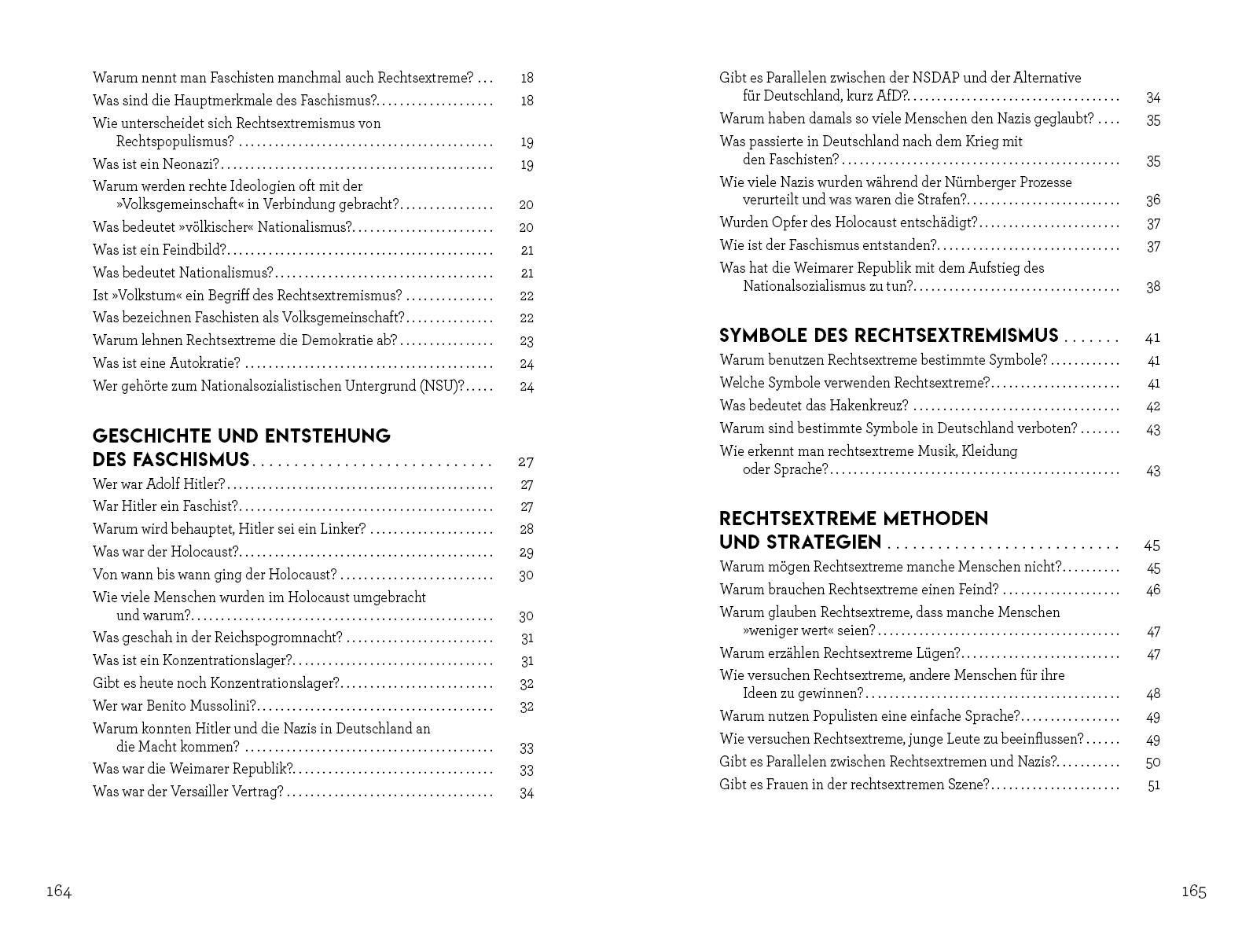 Beispielinhalt (Bild) Erklärs mir, als wäre ich 5 - Rechtsextremismus und Faschismus