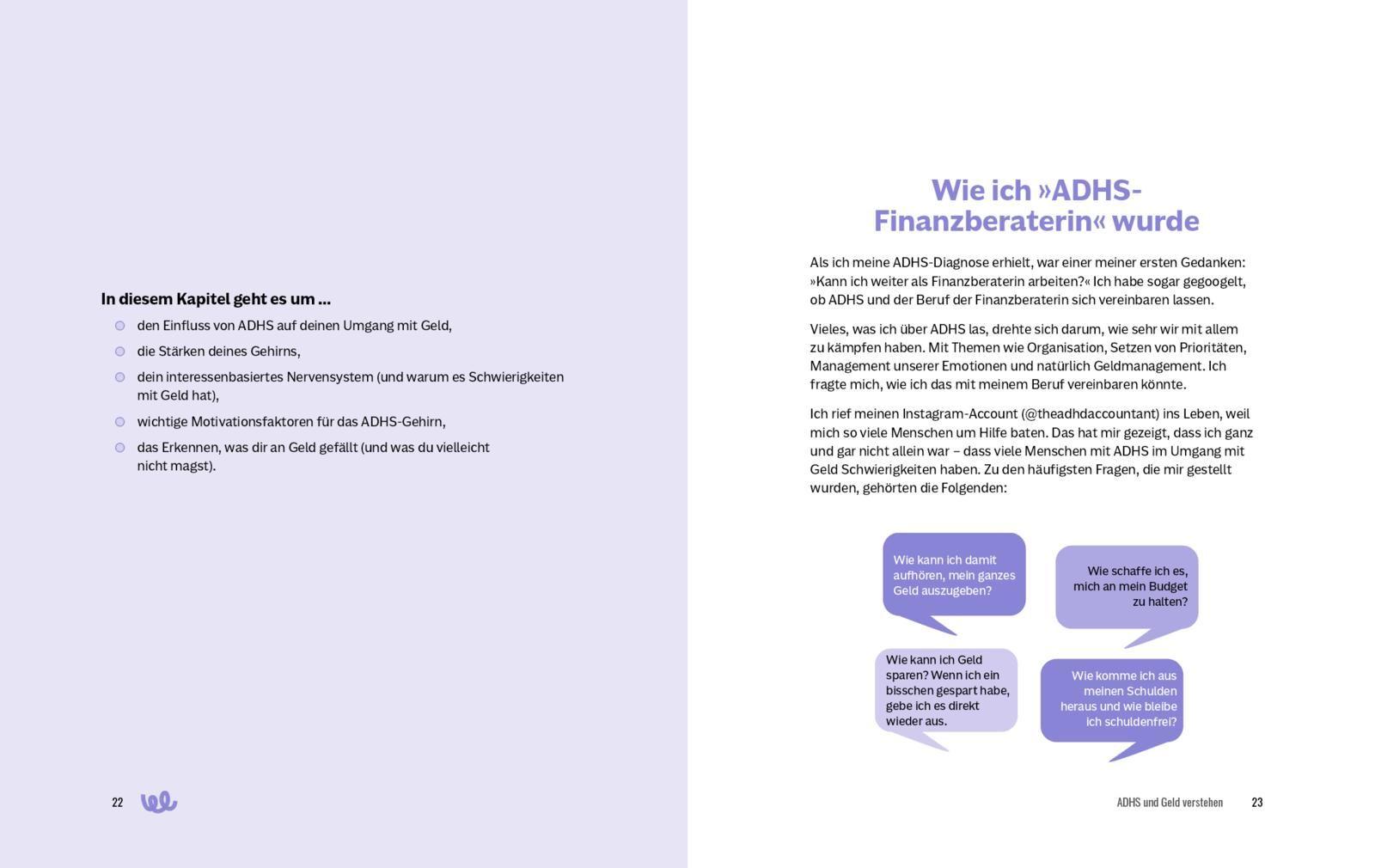 Beispielinhalt (Bild) Dein ADHS-Money-Guide