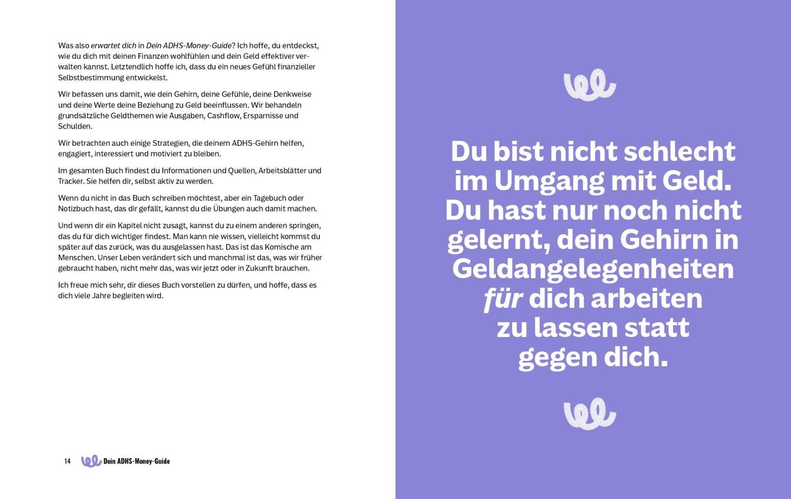Beispielinhalt (Bild) Dein ADHS-Money-Guide
