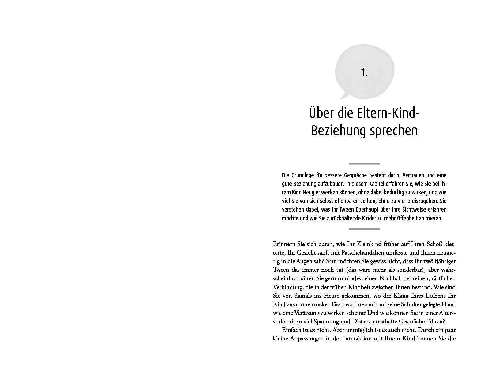 Beispielinhalt (Bild) 14 wichtige Gespräche mit deinem Kind, bis es 14 Jahre alt wird