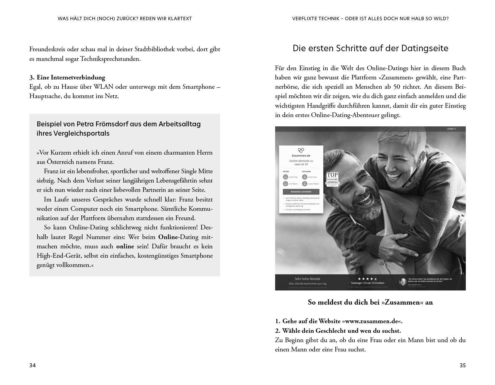 Beispielinhalt (Bild) Herz sucht Anschluss - Online-Dating ab 50