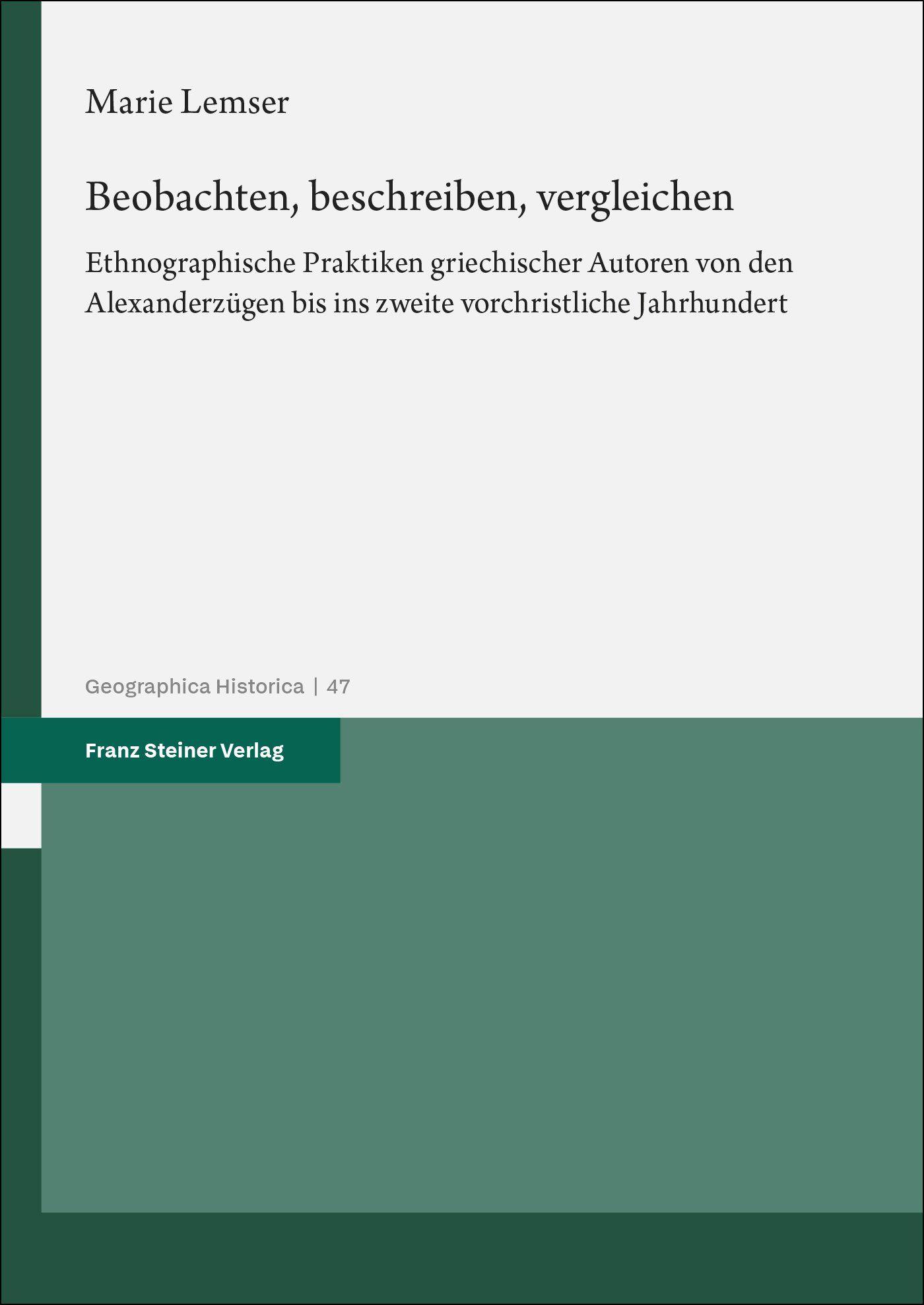 Vorderes Coverbild Beobachten, beschreiben, vergleichen