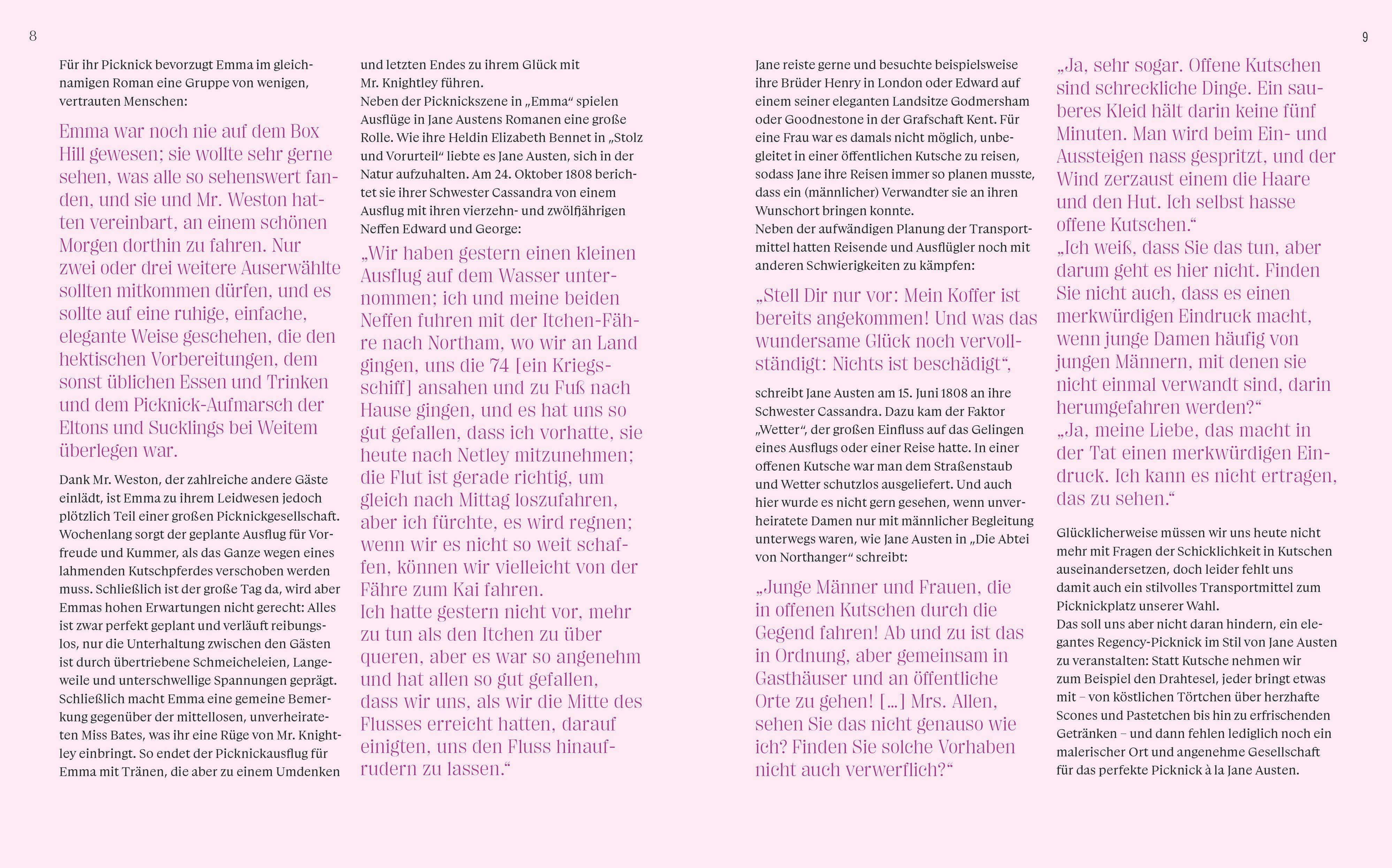 Beispielinhalt (Bild) Picknick mit Jane Austen