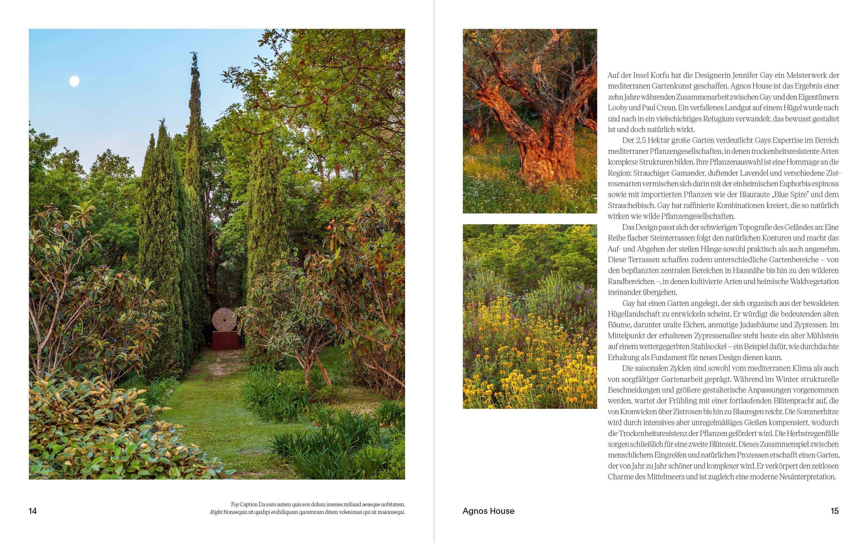 Beispielinhalt (Bild) Cottagecore Gärten