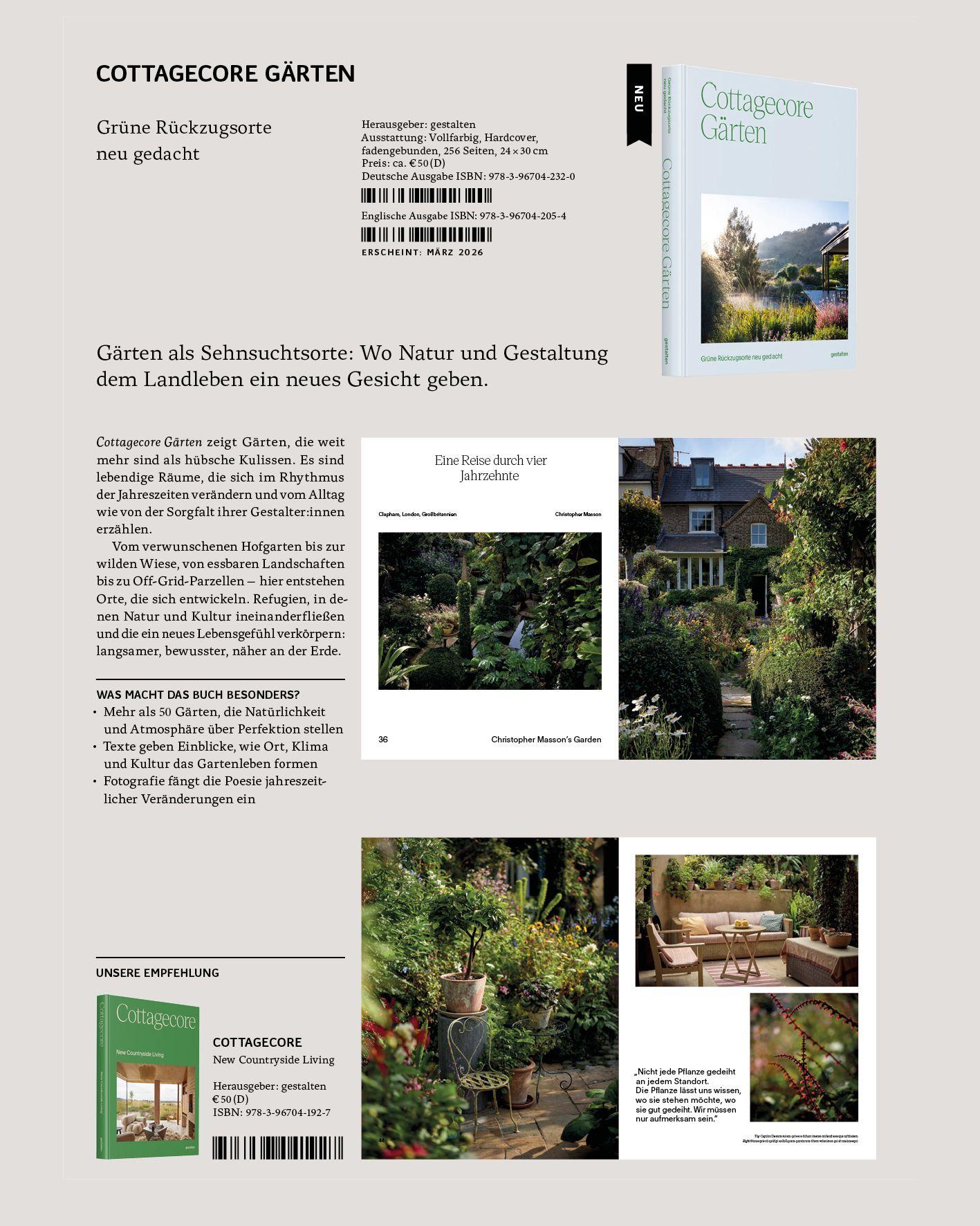 Beispielinhalt (Bild) Cottagecore Gärten