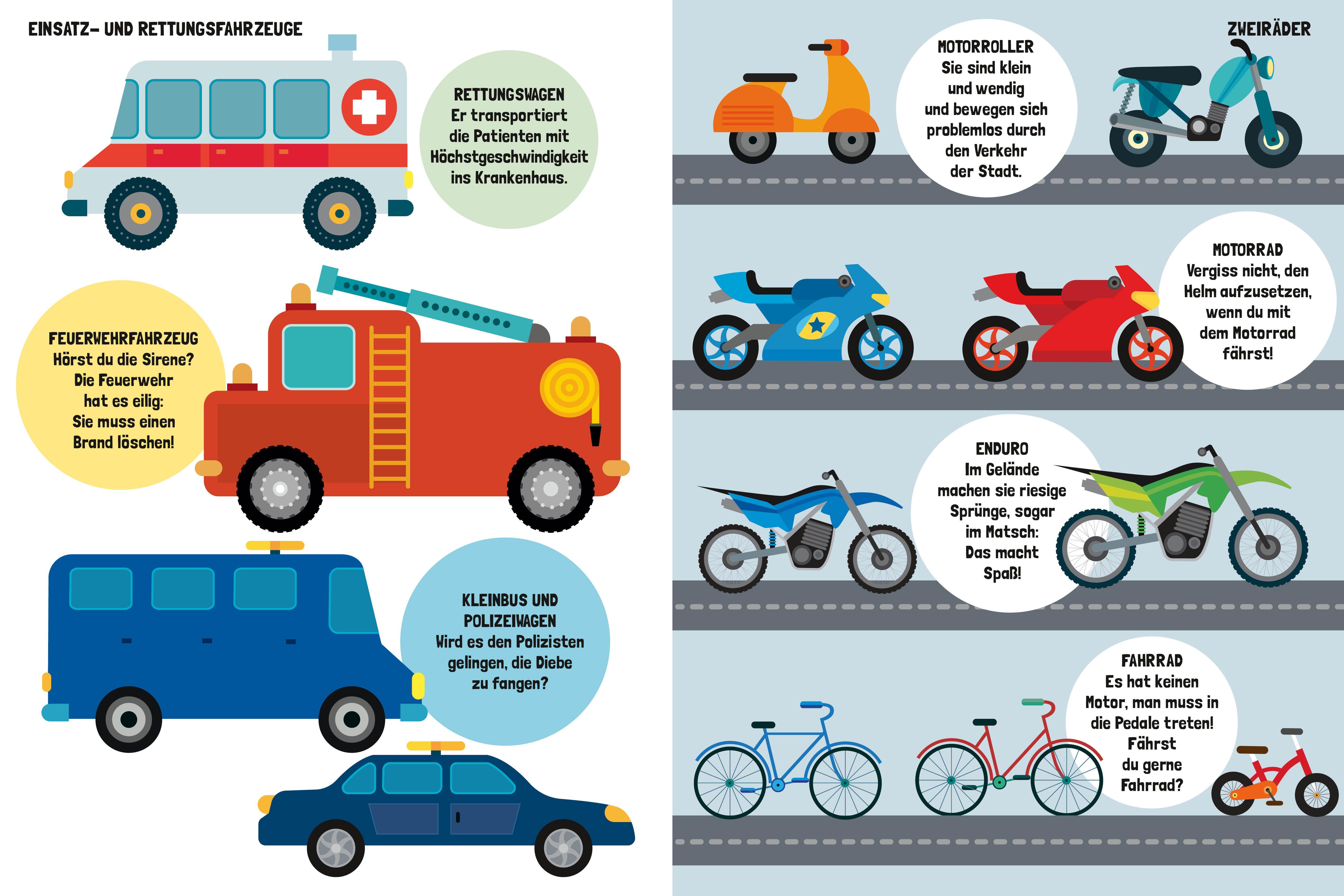 Beispielinhalt (Bild) Mein großes Fahrzeugbuch