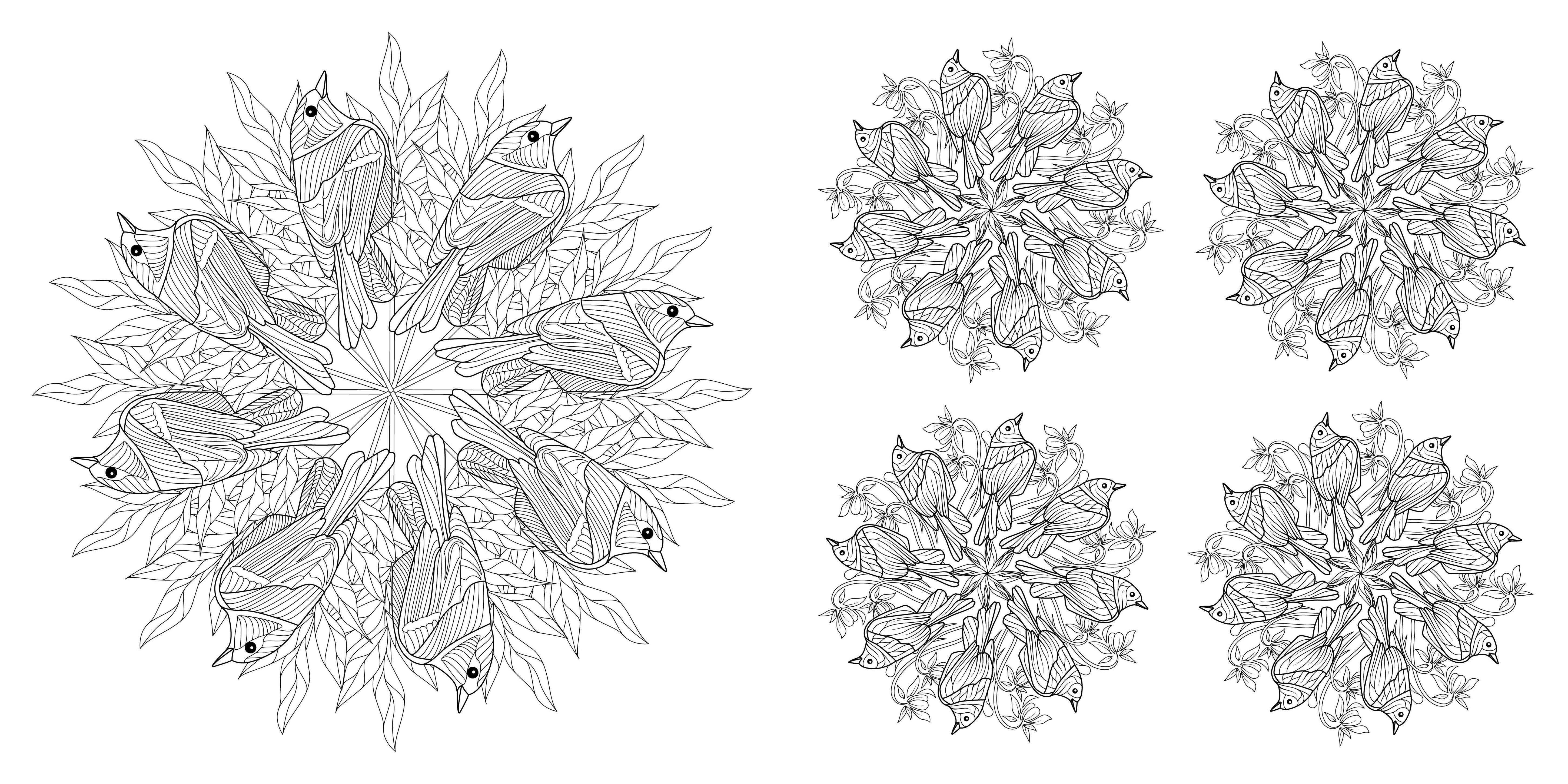 Beispielinhalt (Bild) Tier-Mandalas