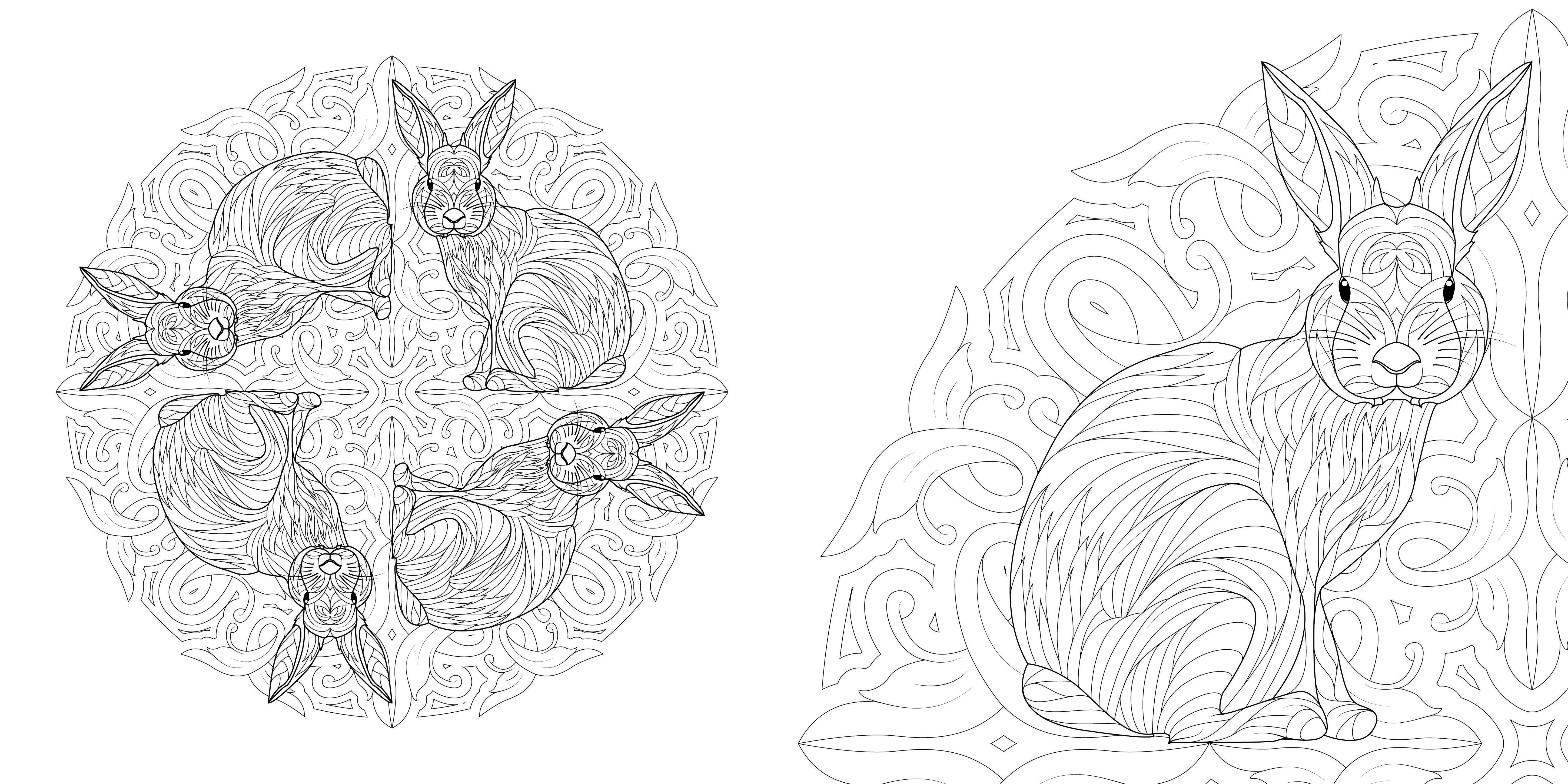 Beispielinhalt (Bild) Tier-Mandalas