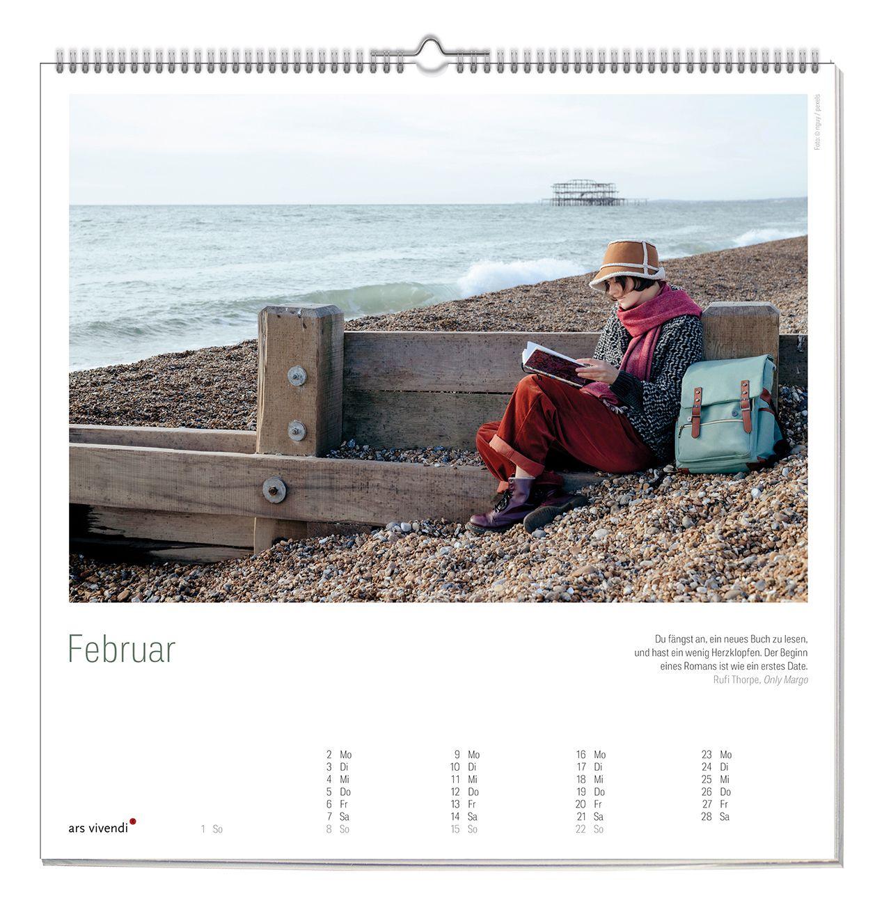 Beispielinhalt (Bild) Der literarische Lesen Kalender 2027