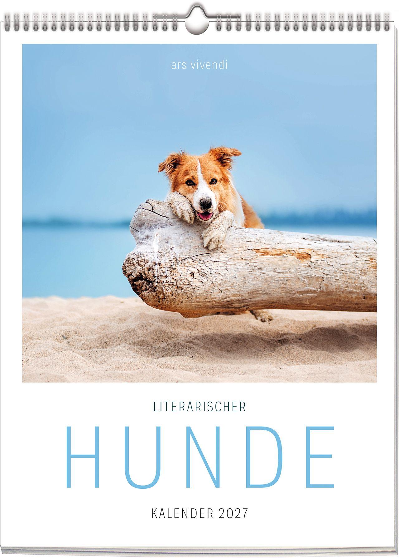 Vorderes Coverbild Literarischer Hunde Kalender 2027