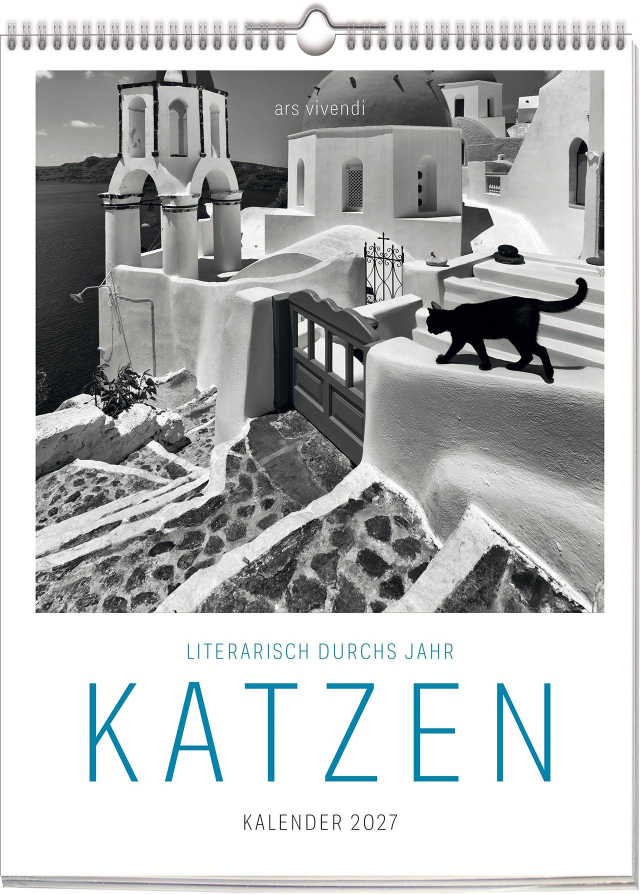 Vorderes Coverbild Literarisch durchs Jahr - Katzen 2027