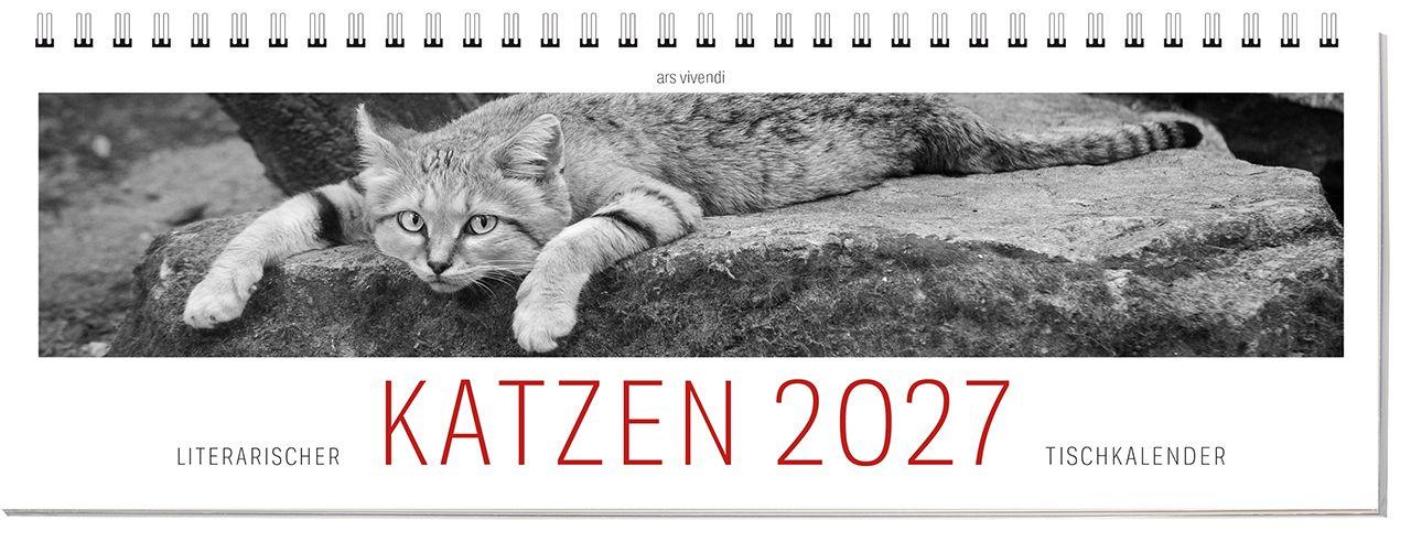 Vorderes Coverbild Tischkalender Katzen 2027