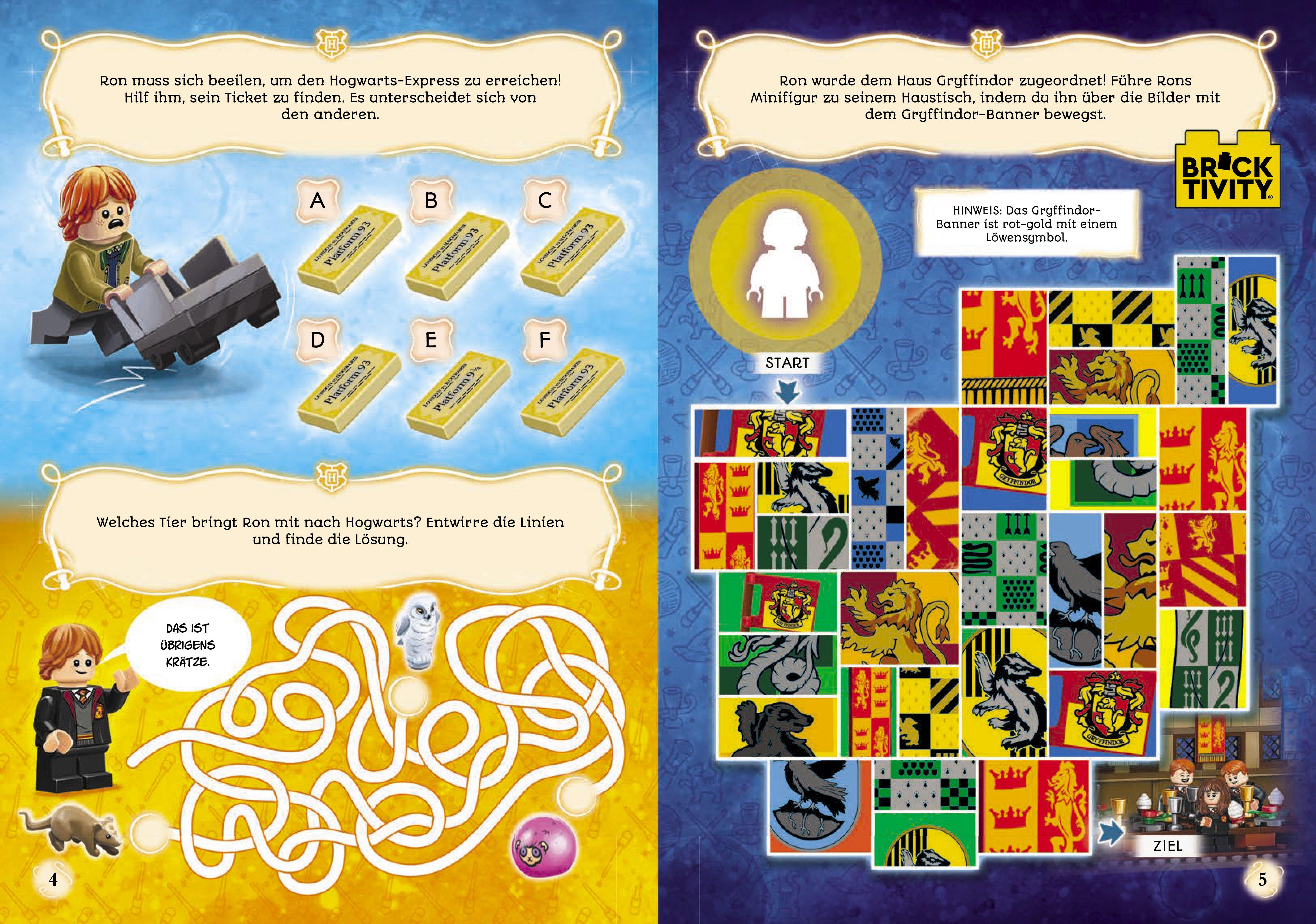 Beispielinhalt (Bild) LEGO® Harry Potter(TM) - Rätselspaß mit Ron Weasley