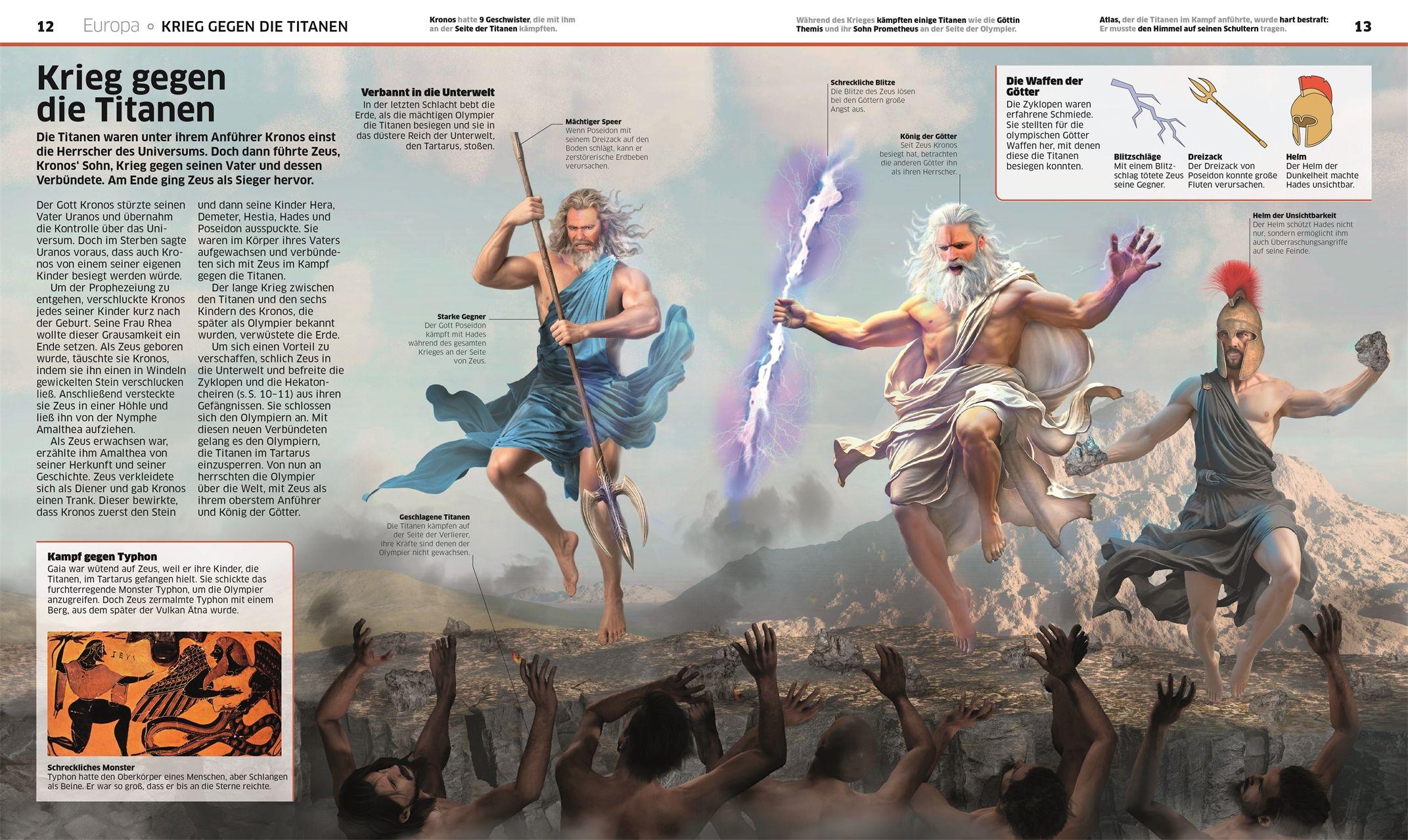 Beispielinhalt (Bild) DK Wissen. Sagen & Mythen