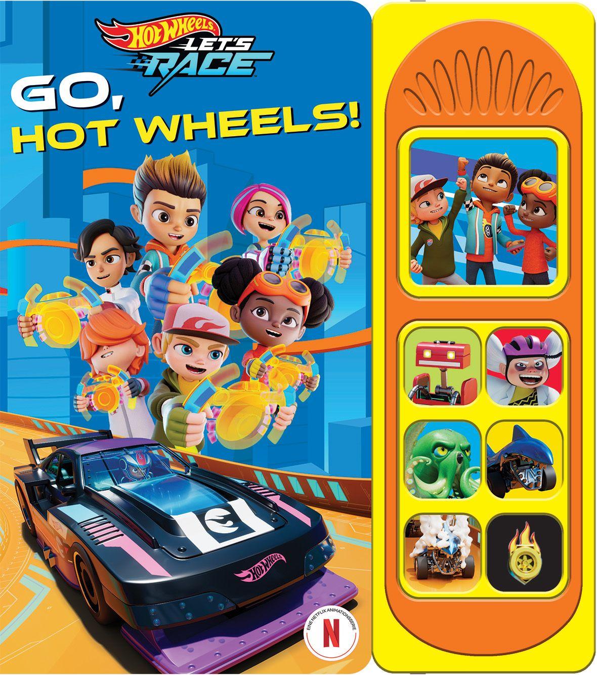 Vorderes Coverbild Hot Wheels Let's Race - Go, Hot Wheels! - Soundbuch - Pappbilderbuch mit 7 Geräuschen
