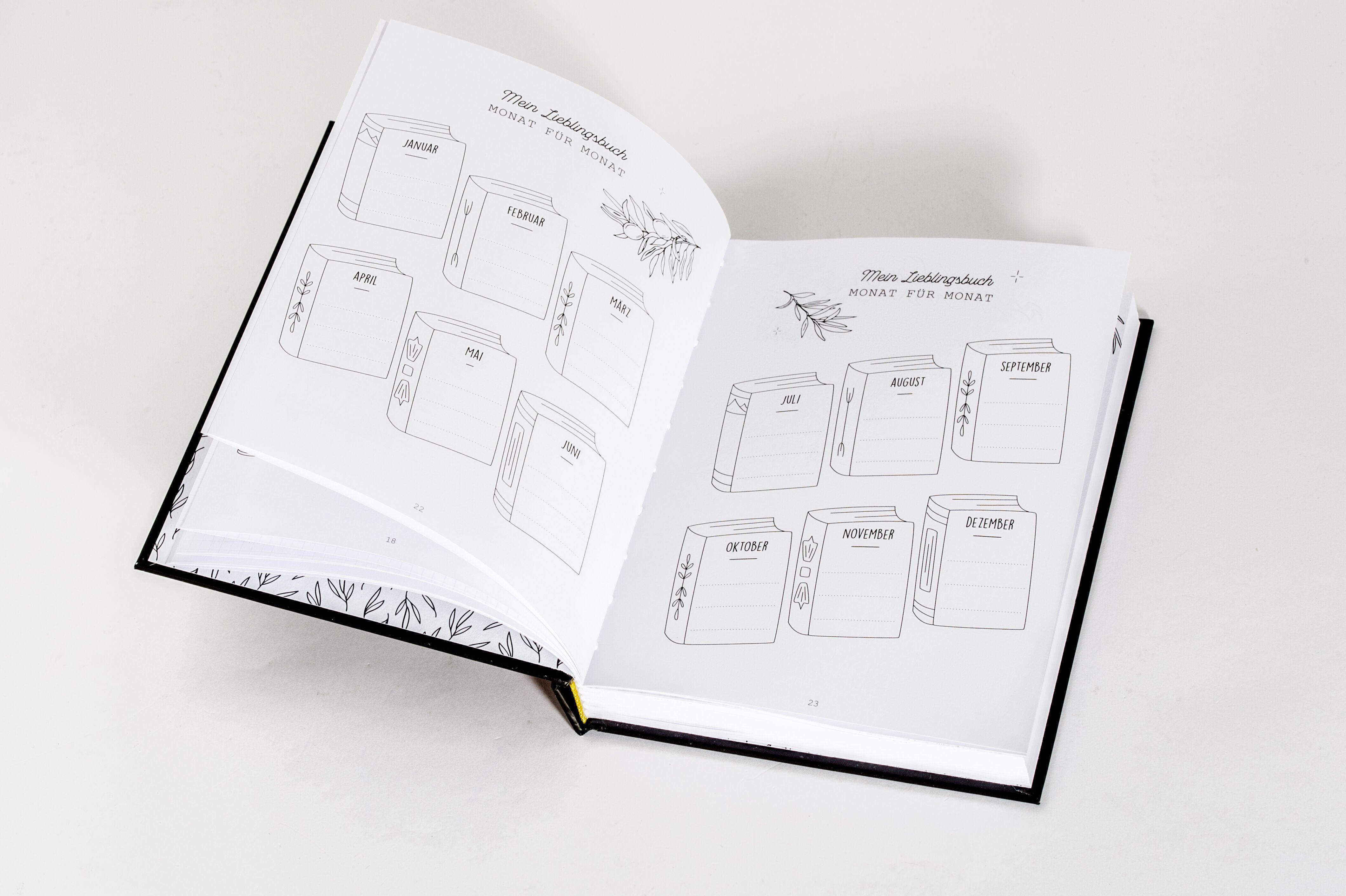 Beispielinhalt (Bild) Book Journal