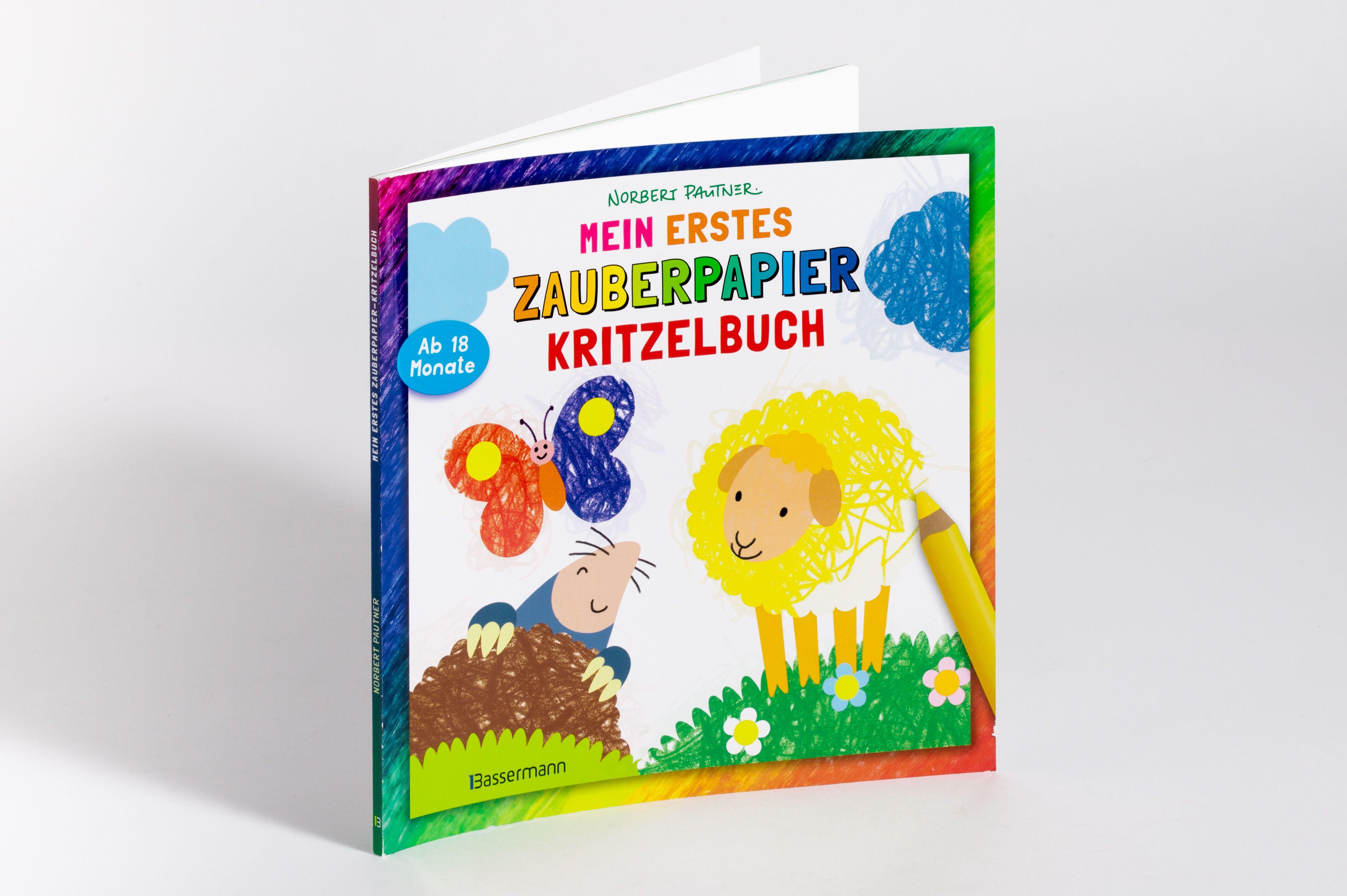 Beispielinhalt (Bild) Mein erstes Zauberpapier-Kritzelbuch. Für Kinder ab 18 Monaten