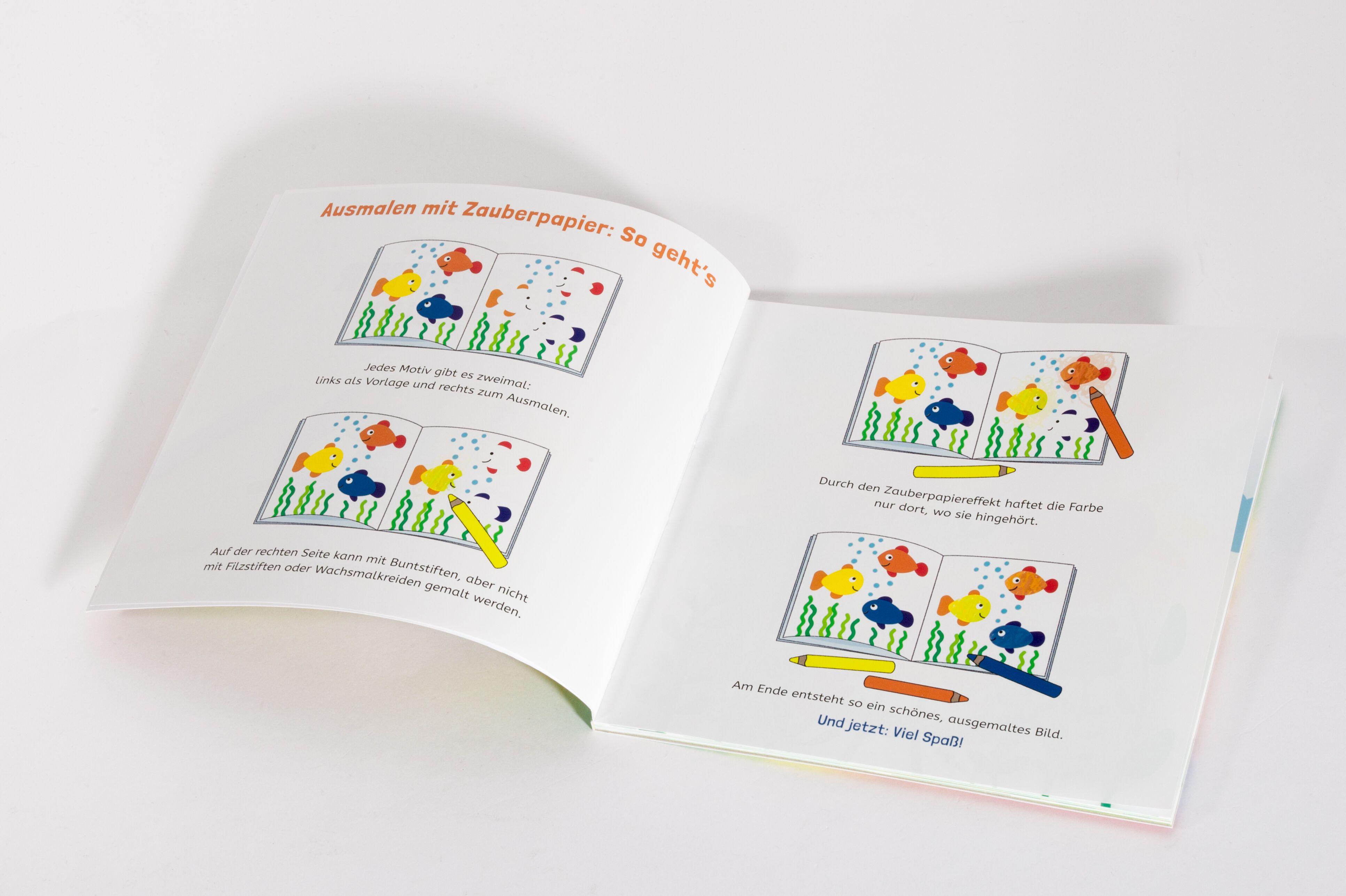 Beispielinhalt (Bild) Mein erstes Zauberpapier-Kritzelbuch. Für Kinder ab 18 Monaten