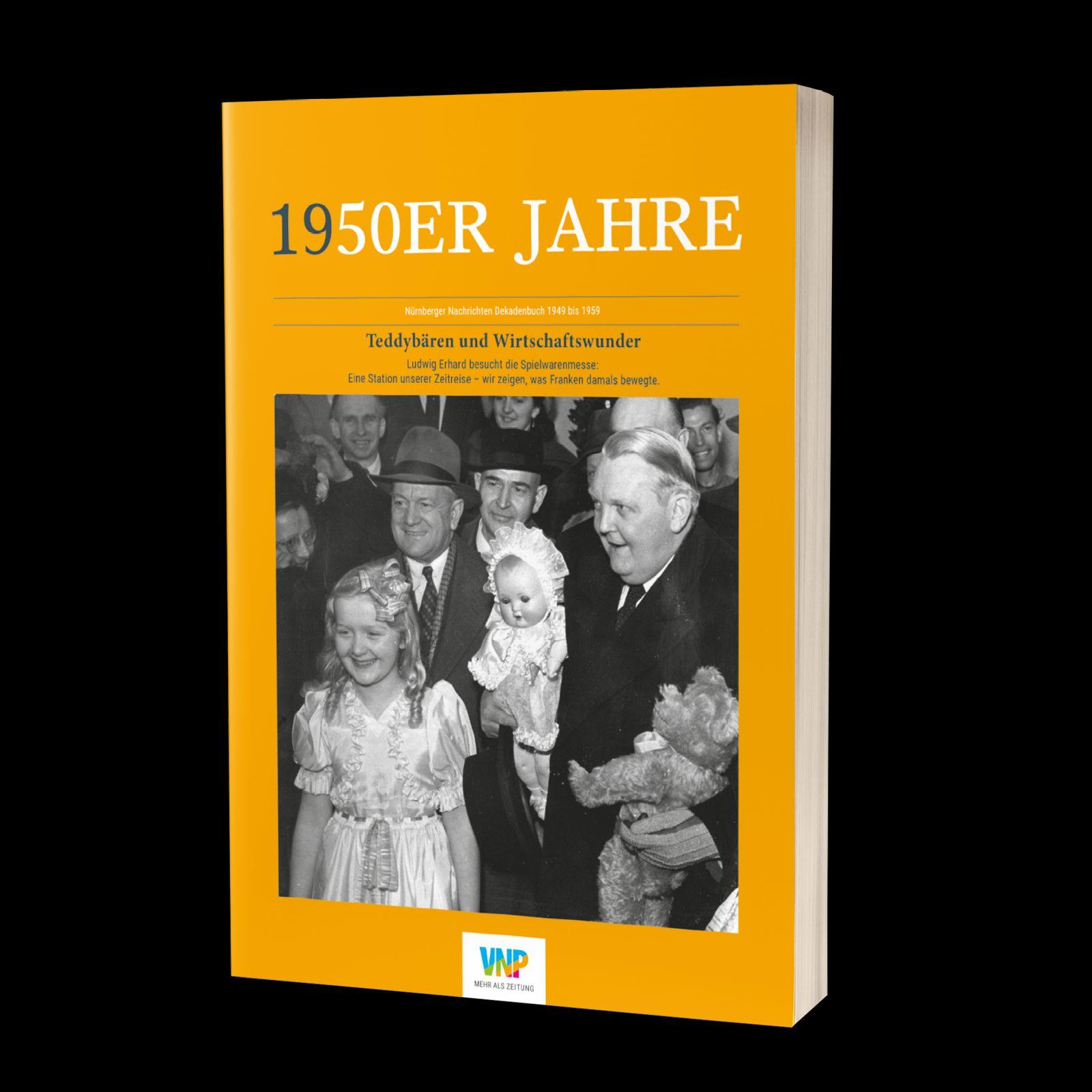 Vorderes Coverbild 1950er Jahrzehnt-Buch der Nürnberger Nachrichten