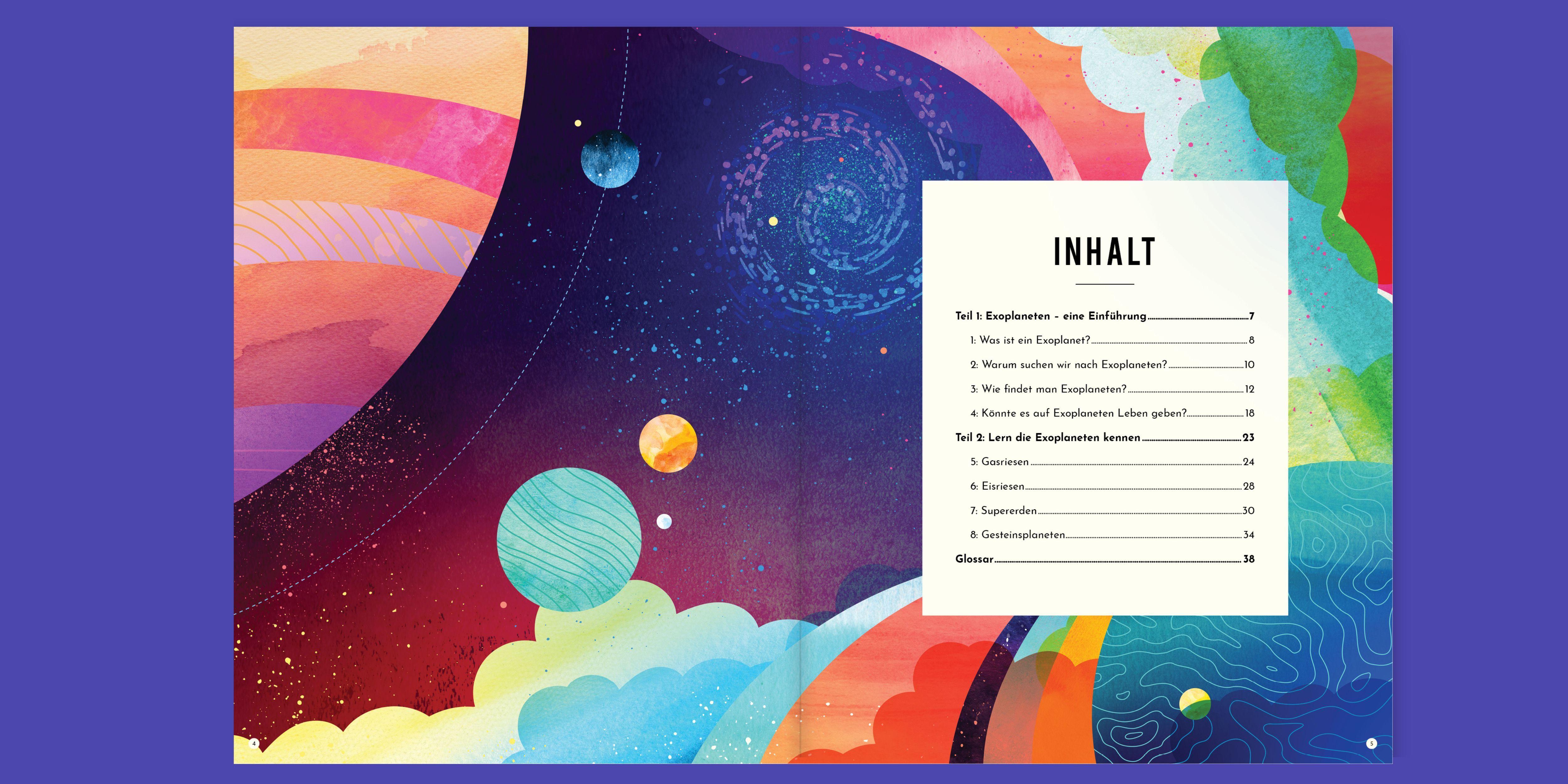 Beispielinhalt (Bild) Exoplaneten