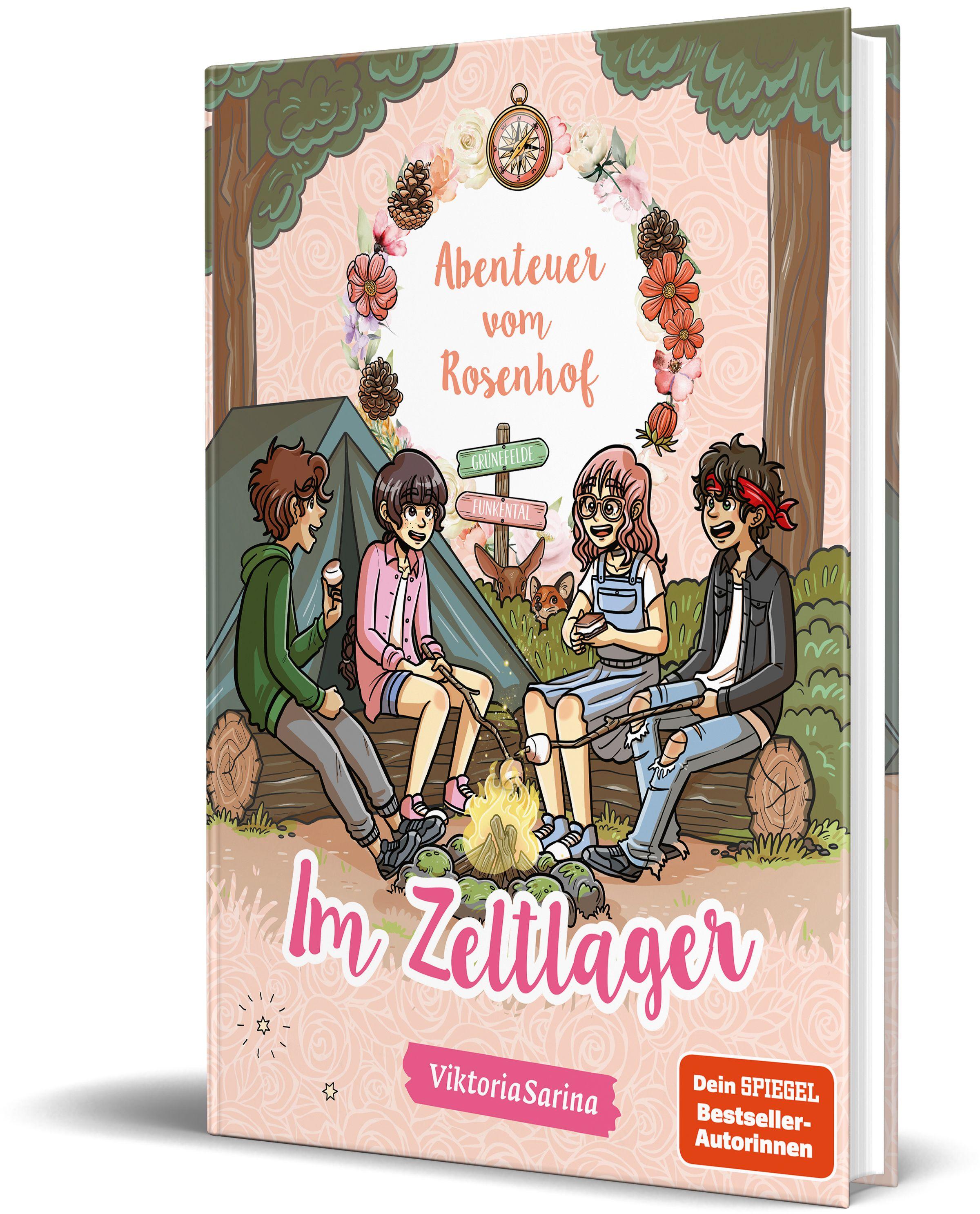 Vorderes Coverbild Abenteuer vom Rosenhof. Im Zeltlager