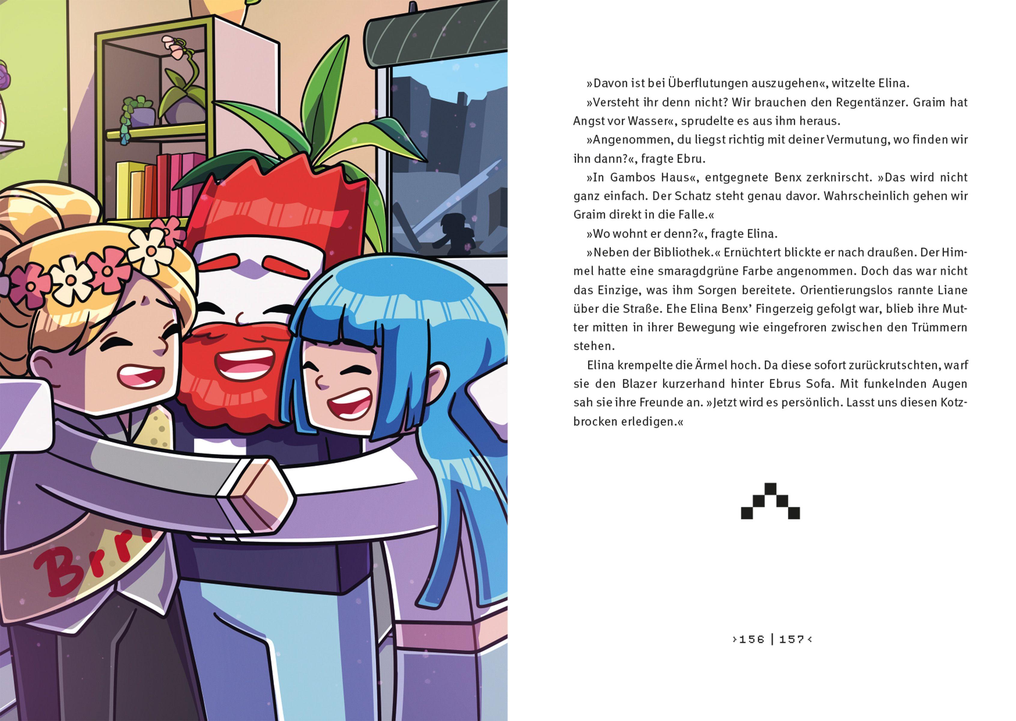 Beispielinhalt (Bild) Benx und das Dorf unter dem Fiebersee