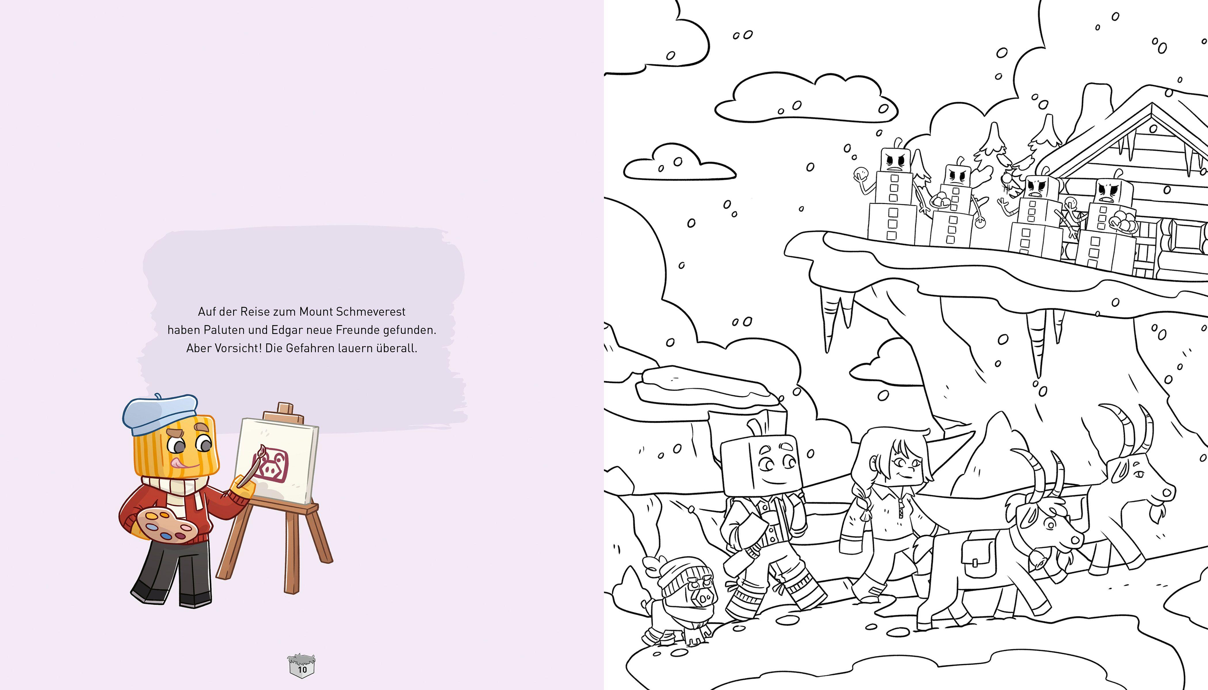 Beispielinhalt (Bild) Das offizielle Ausschmalbuch