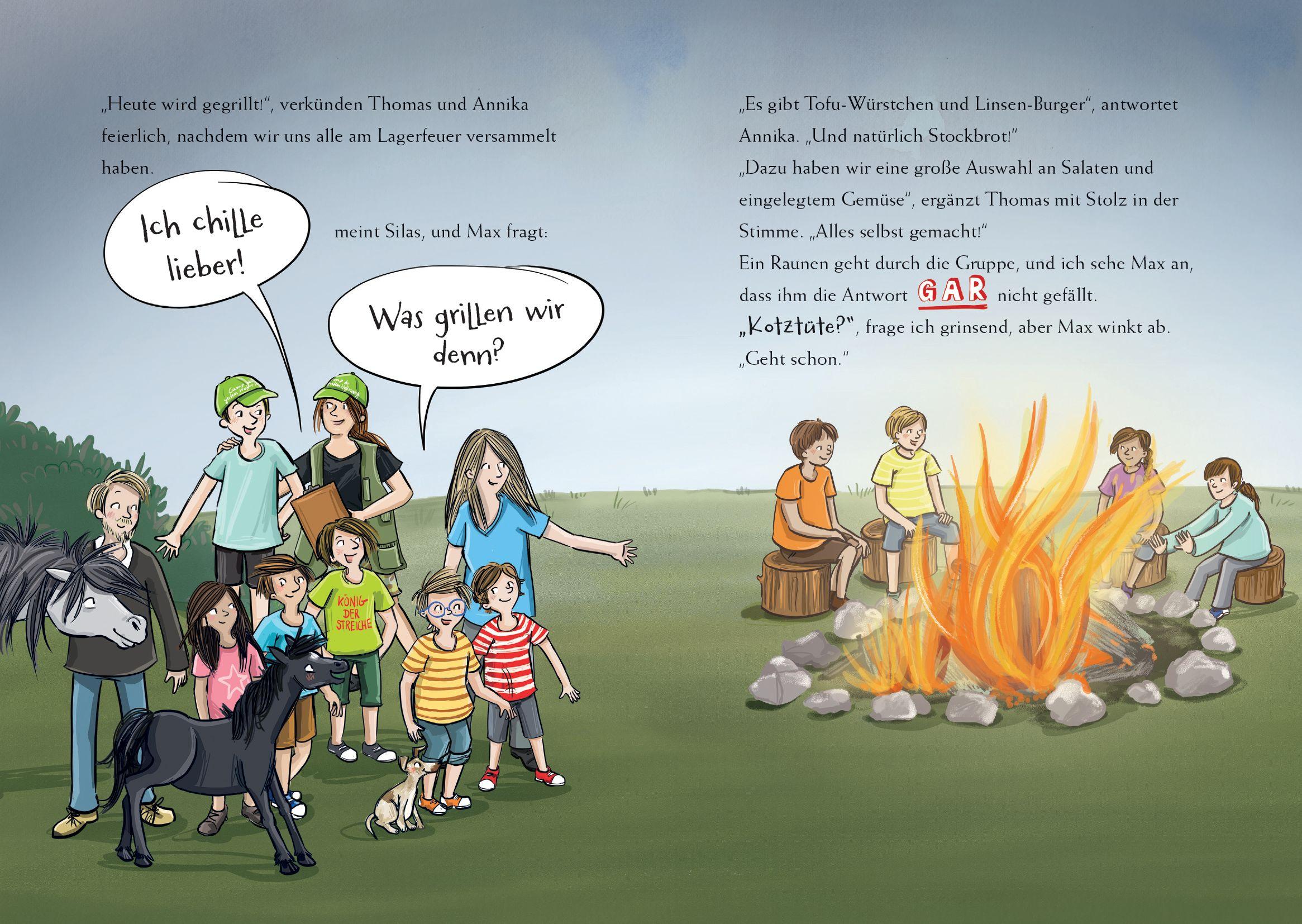 Beispielinhalt (Bild) Zelten mit Juli